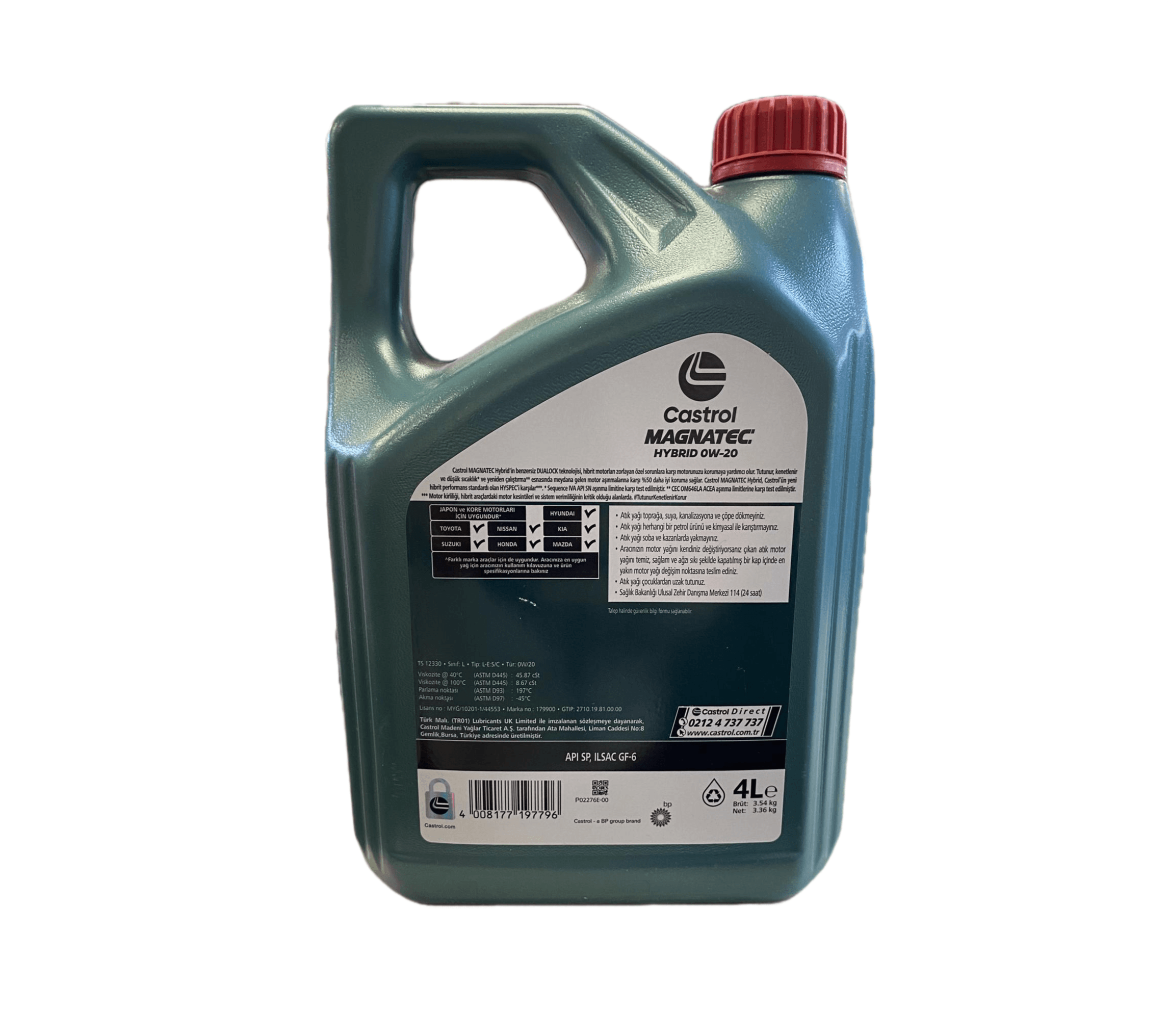 Castrol Magnatec Stop-Start 0W-20 4 Litre 2024 Ü.T