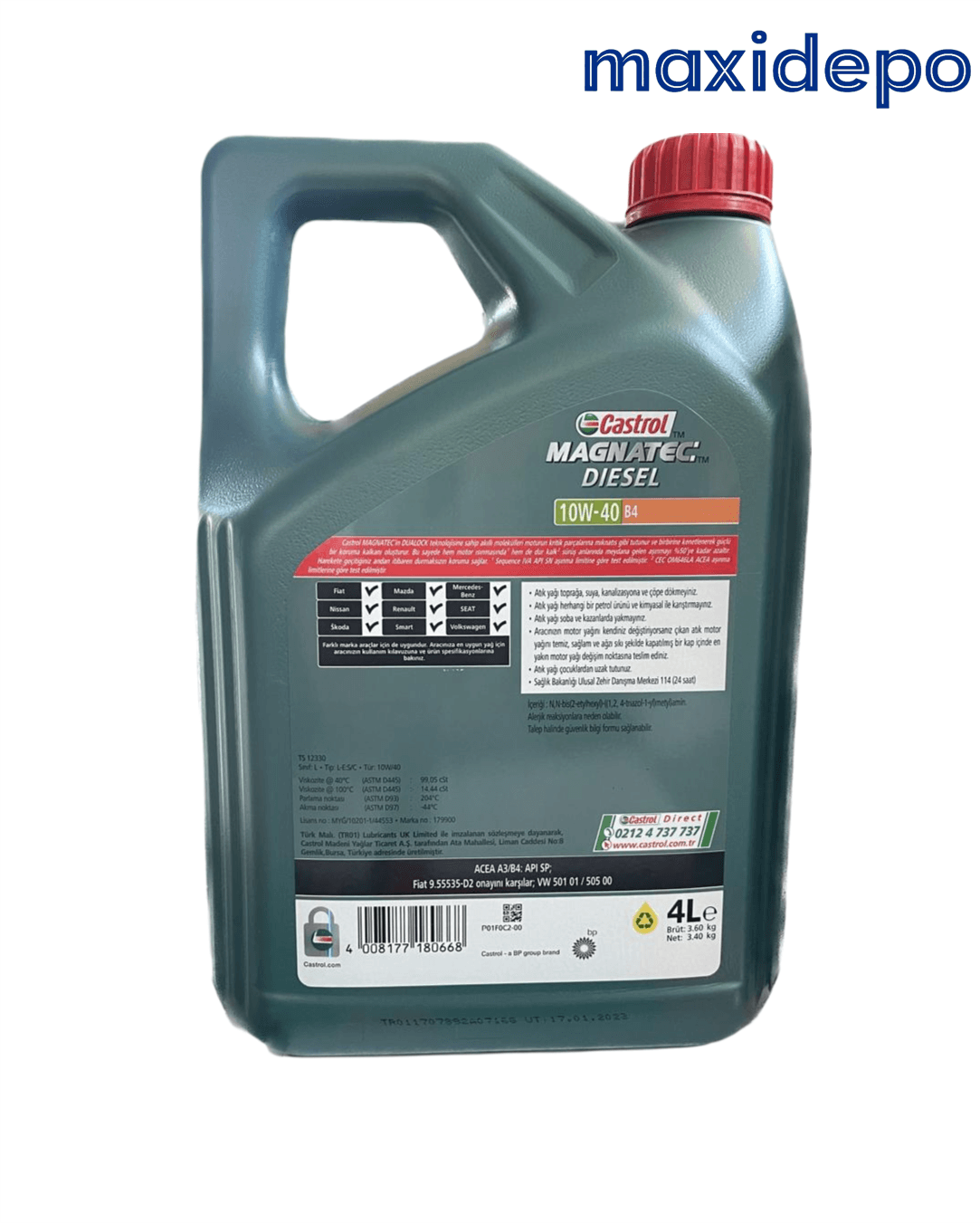 Castrol Magnatec 10w-40 B4 4 Lt