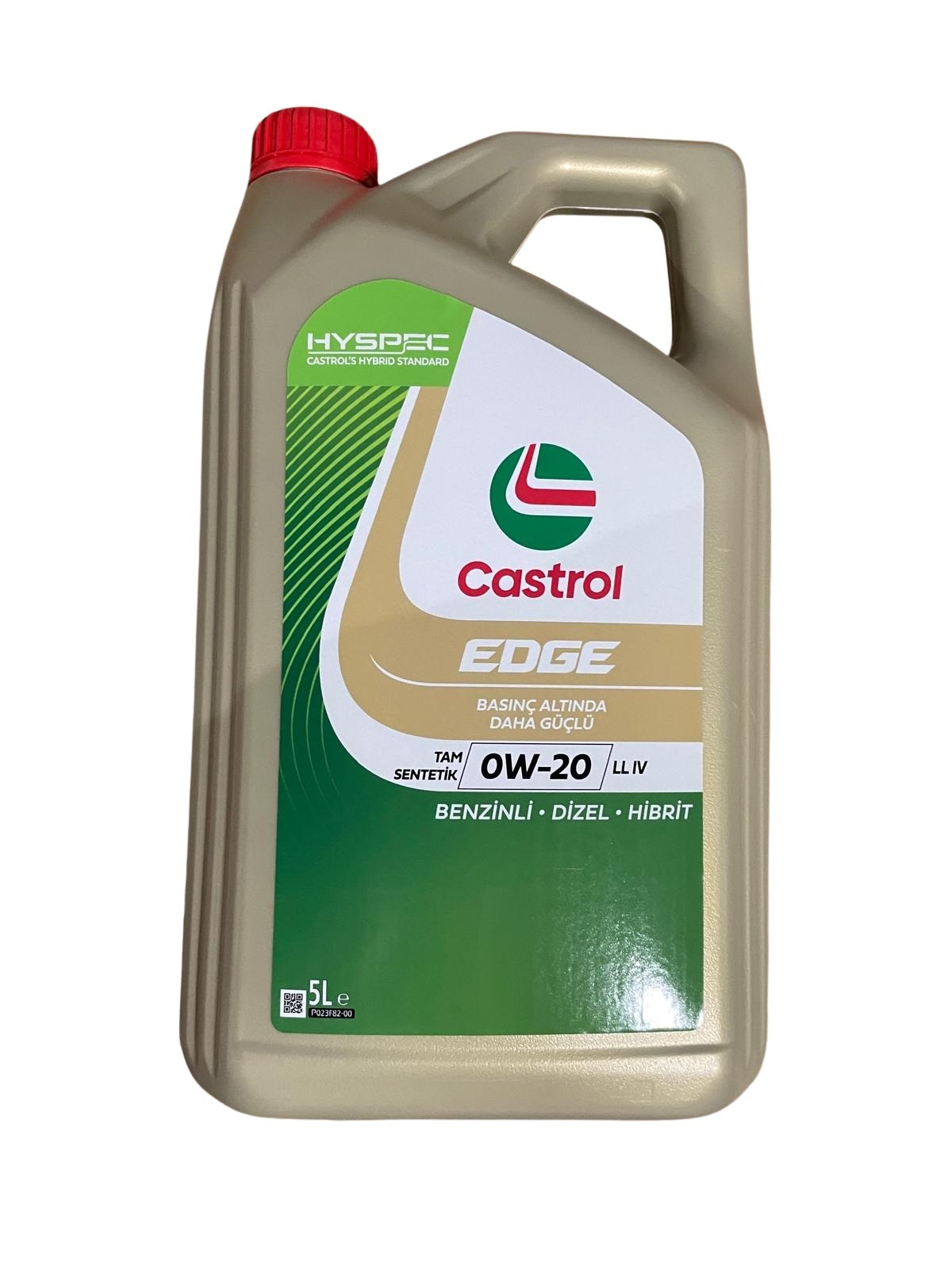 Castrol Edge 0W-20 LL IV 5 LİTRE 2024 Ü.T