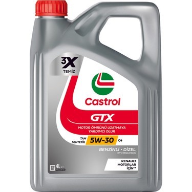Castrol Gtx 5w-30 C4 4 Lt Motor Yağı - 2024