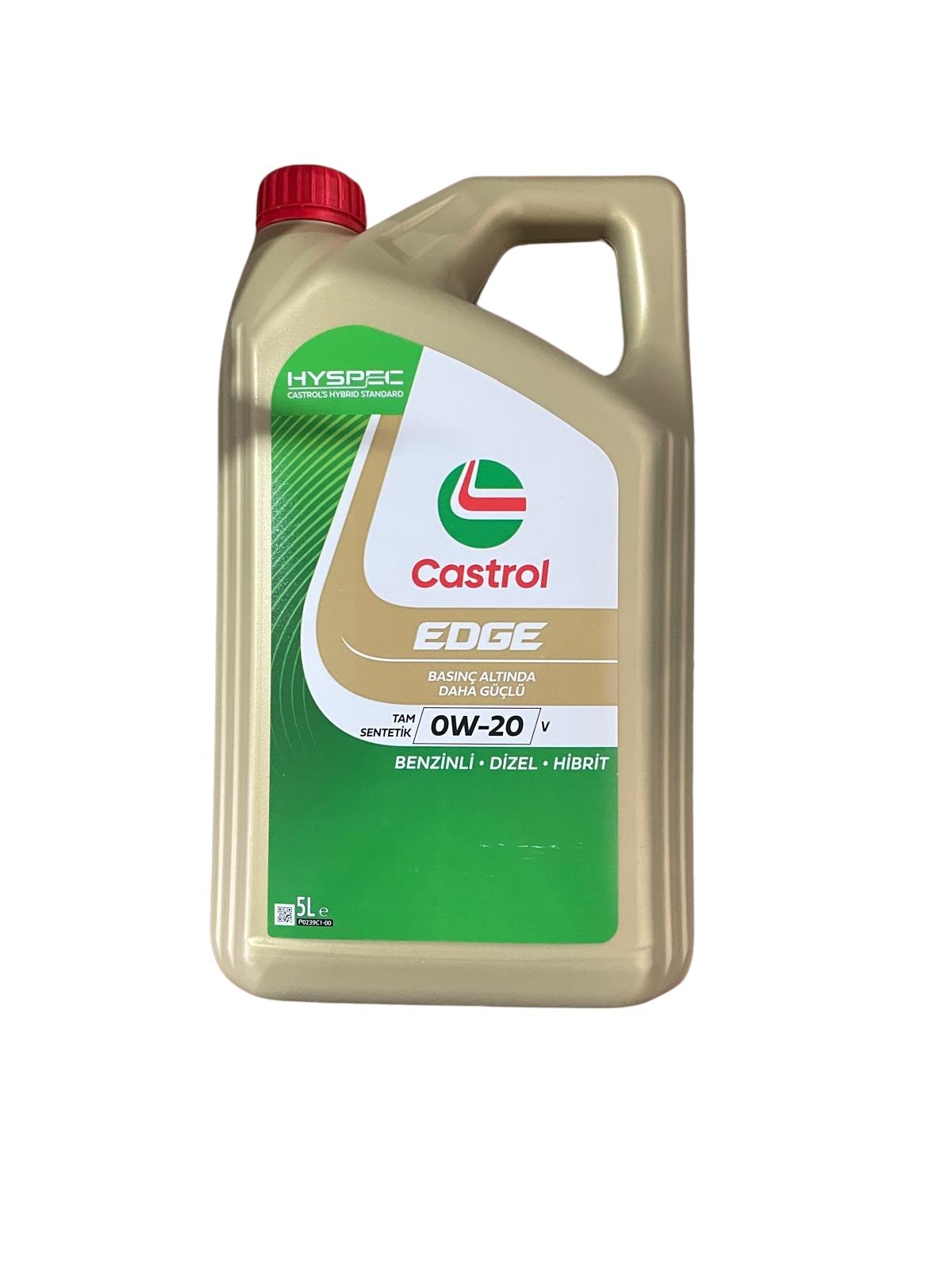 Castrol Edge 0W-20 V 5 LİTRE 2024 Ü.T