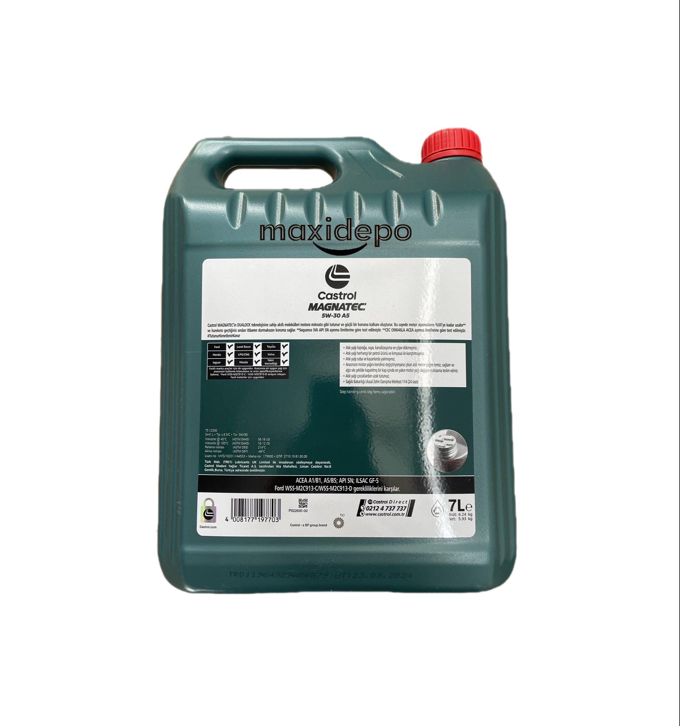 Castrol Magnatec 5w-30 A5 7 Litre 2024 Ü.T