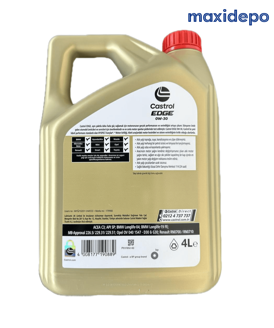 Castrol Edge 0W-30 2023 Ü.T