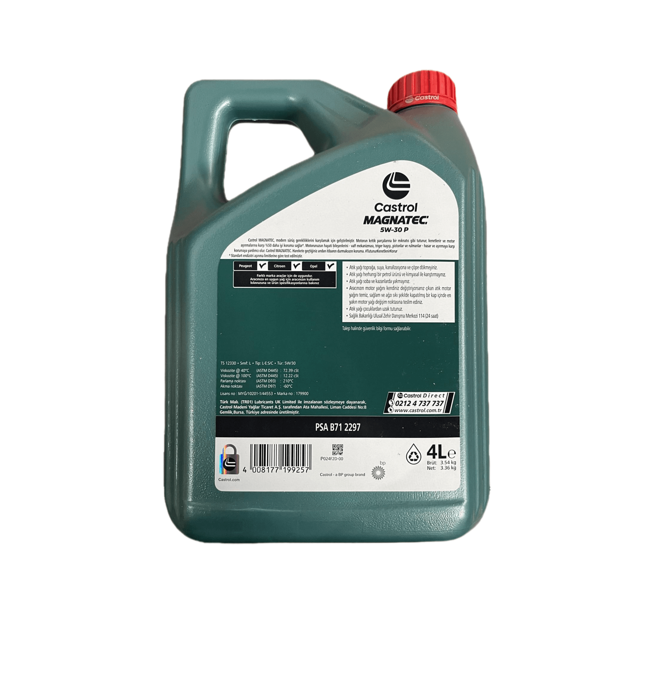 Castrol Magnatec 5w-30 P 4 Litre 2024 Ü.T