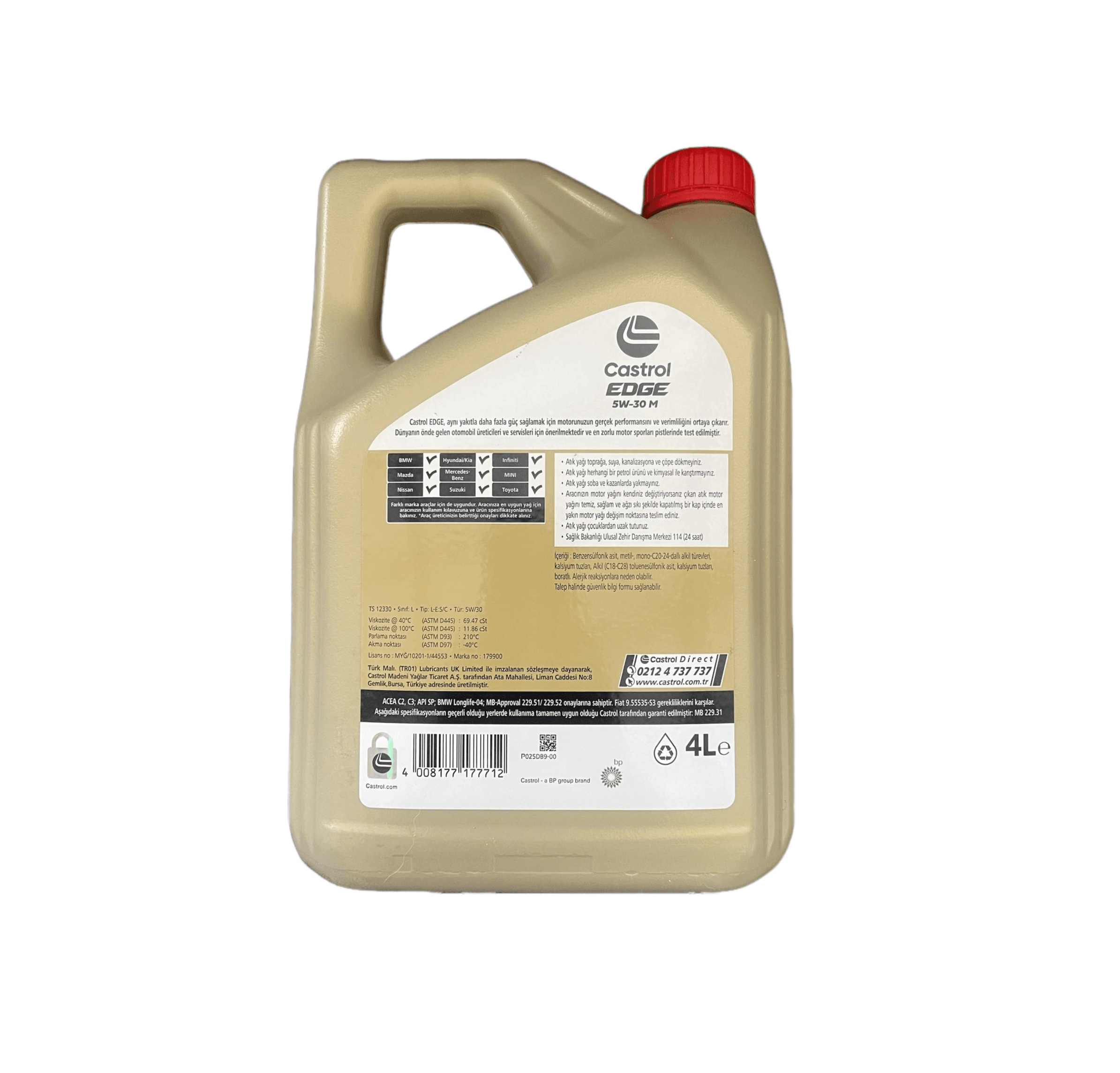 Castrol Edge 5w-30 M 4 Lt Motor Yağı - 2025
