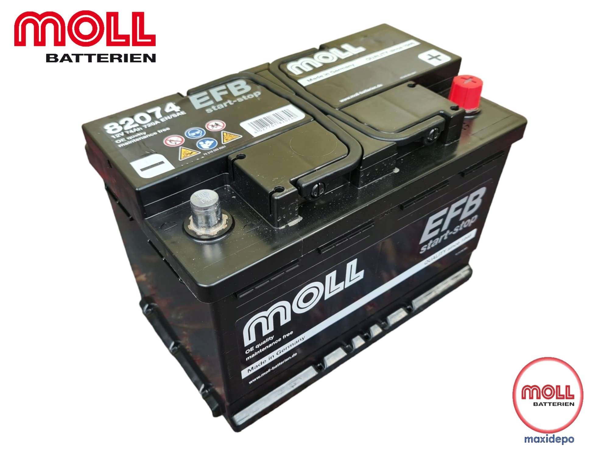 MOLL 12V 74 AH EFB START STOP AKÜ 