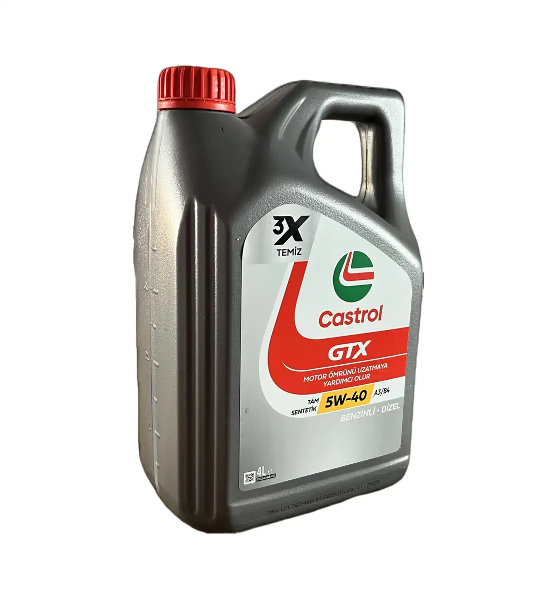 Castrol Gtx 5w-40 A3/ B4 4 Litre 2025 Ü.T