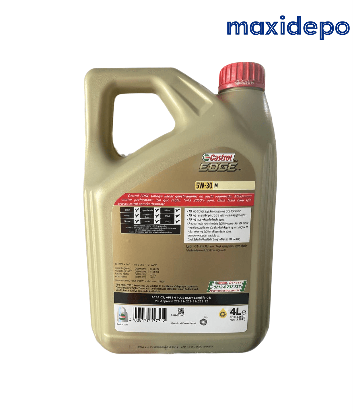 Castrol Edge 5w-30 M 4 Litre 2024 Ü.T