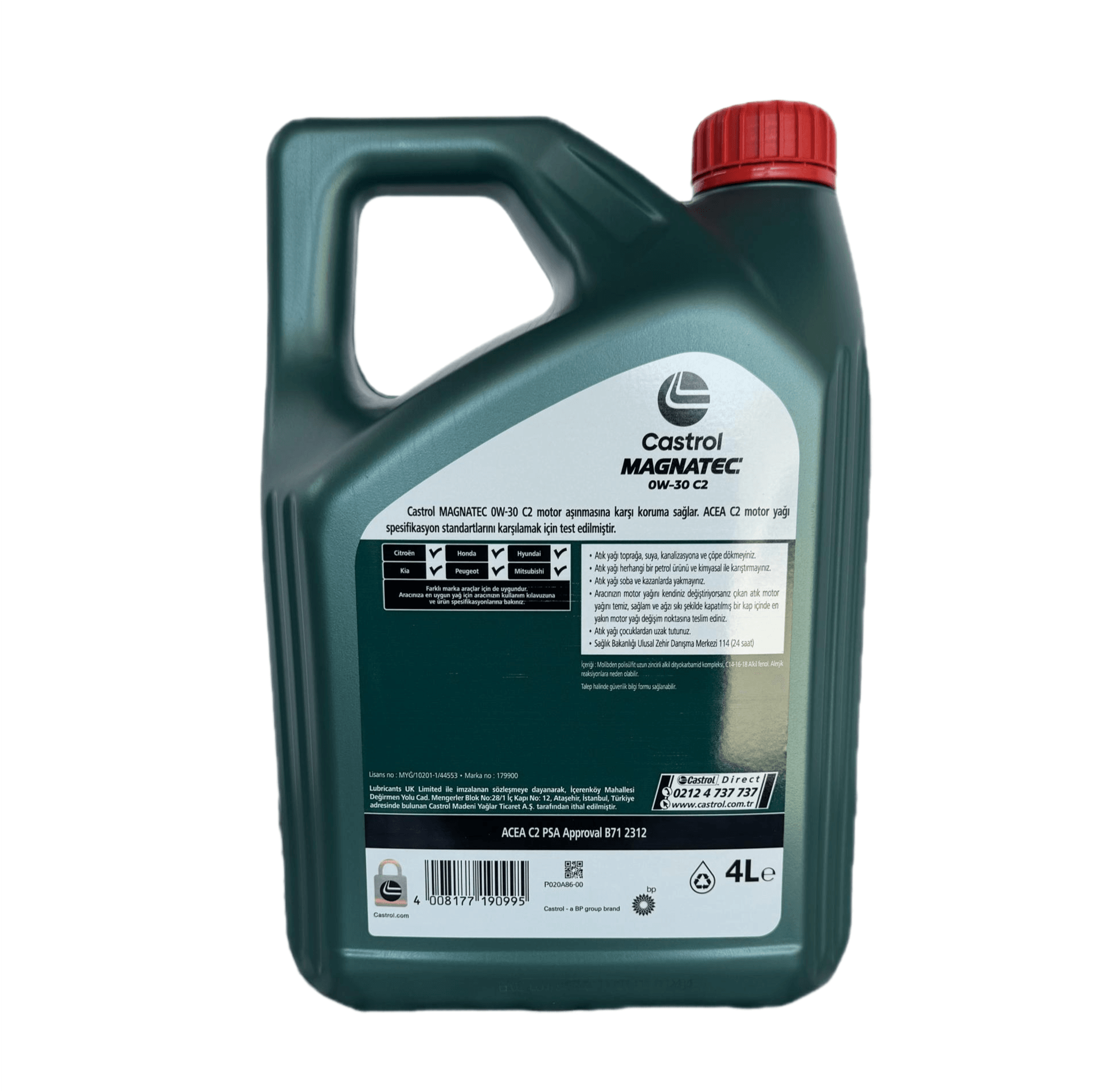 Castrol Magnatec Stop-Start 0W-30 C2 4 Litre 2024 Ü.T