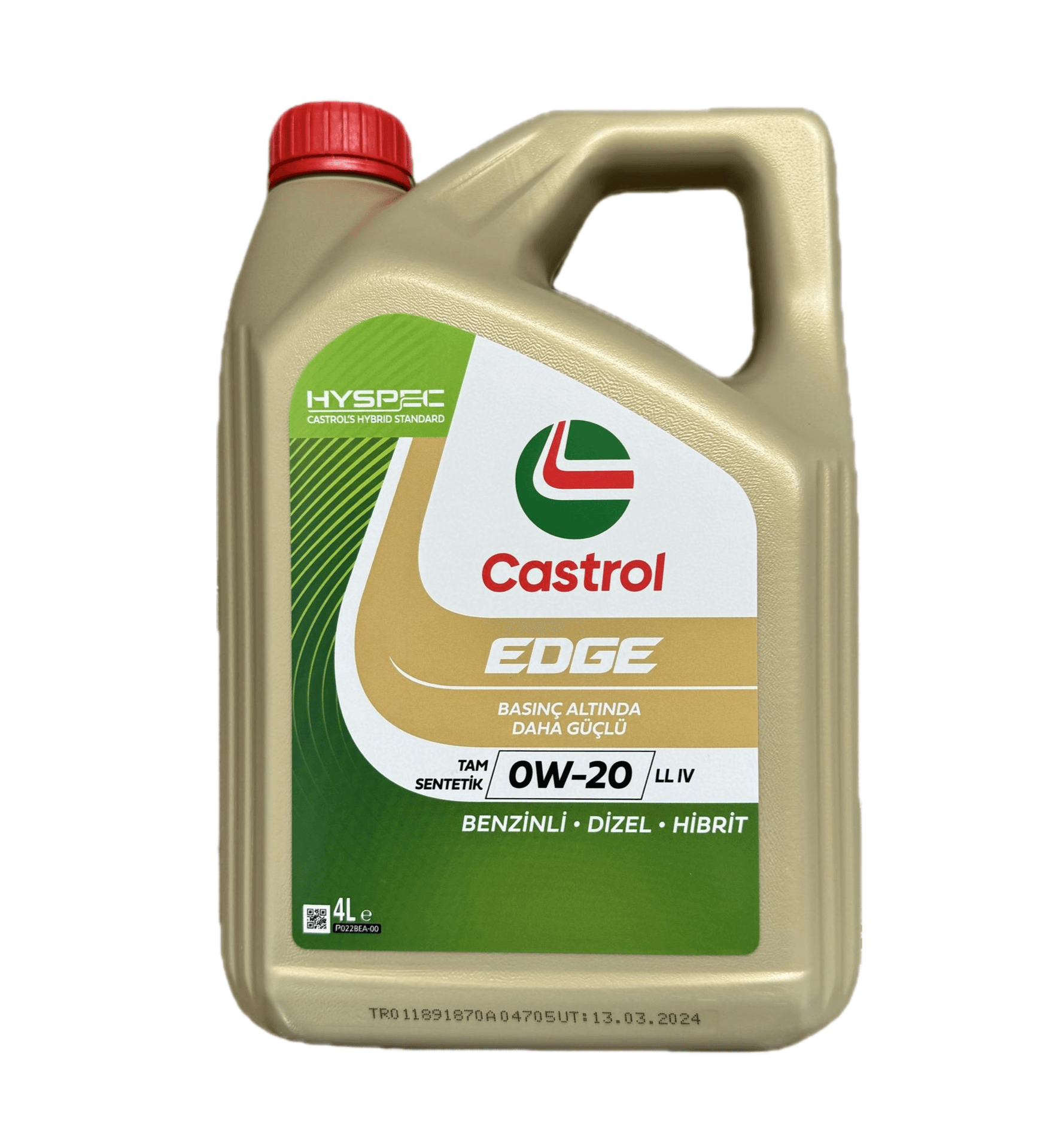 Castrol Edge 0W-20 LL IV 4 LİTRE 2024 Ü.T