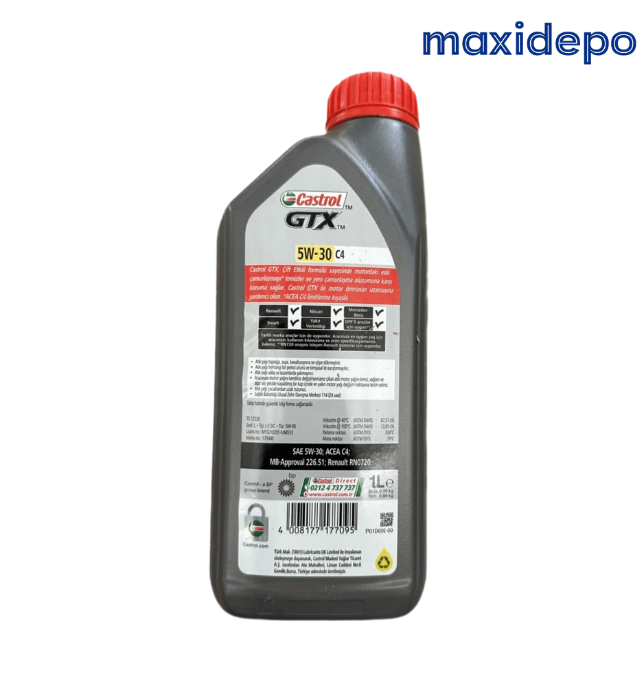 Castrol Gtx 5w-30 C4 1 Litre 2023 Ü.T