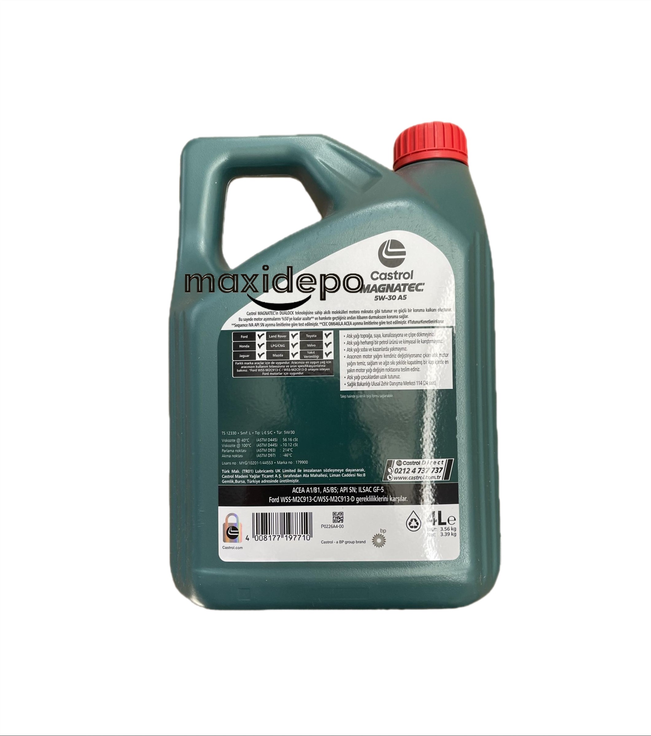 Castrol Magnatec 5w-30 A5 4 Litre 2024 Ü.T