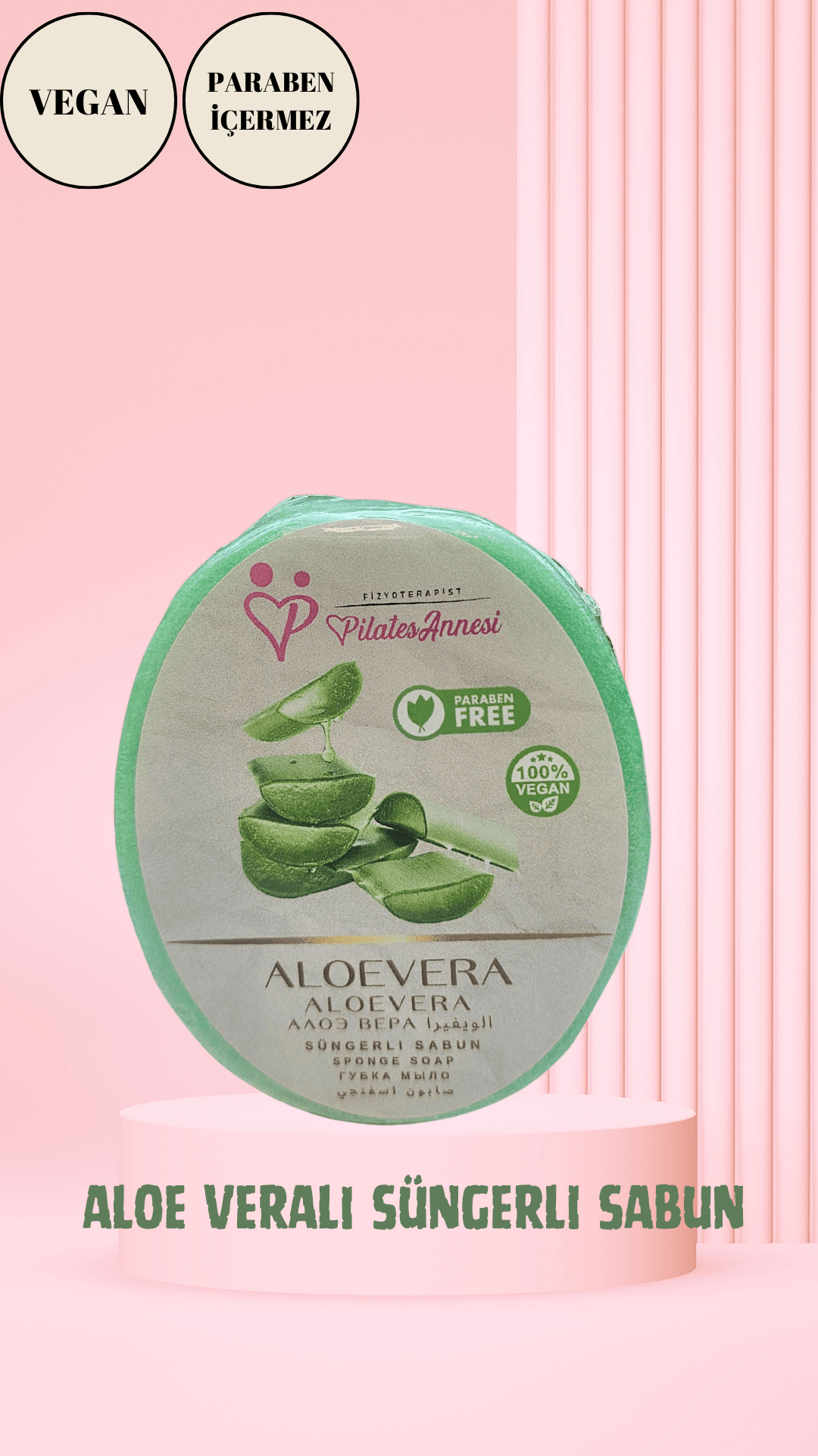 Aloevera Süngerli Sabun