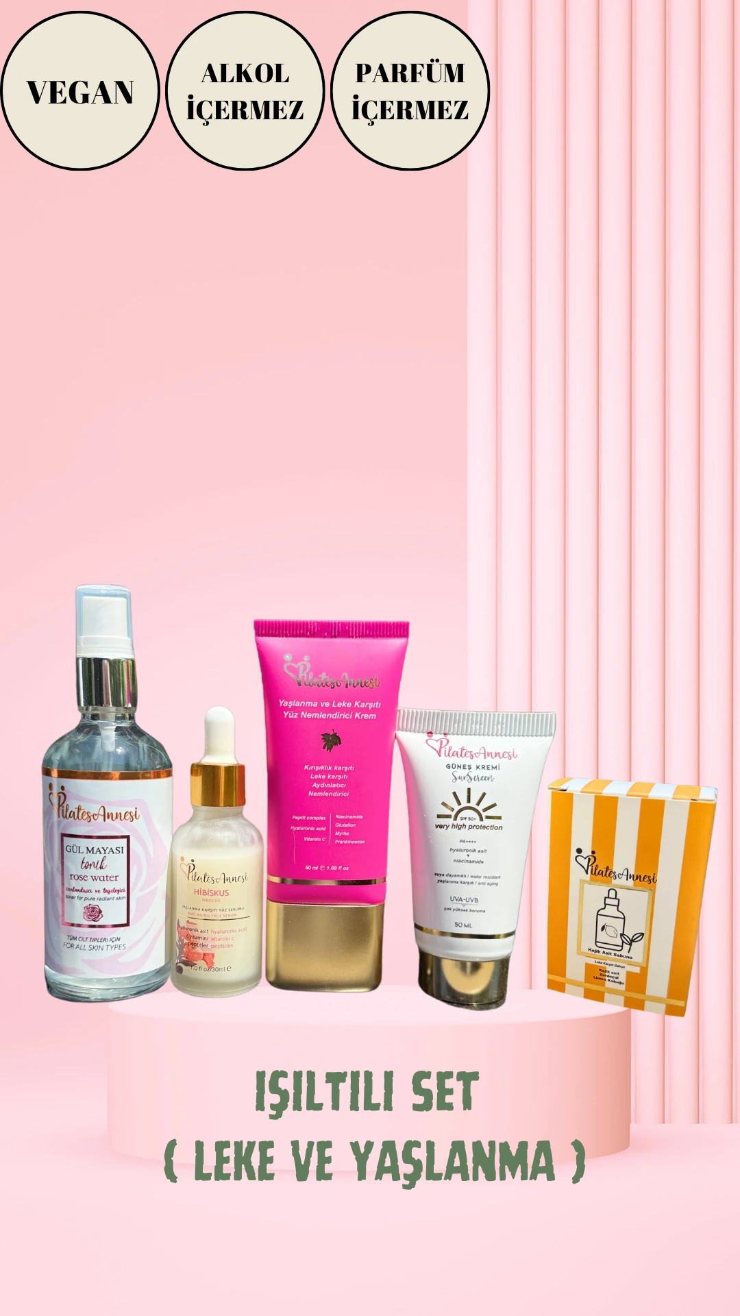 Işıltılı Set ( Leke ve Yaşlanma)