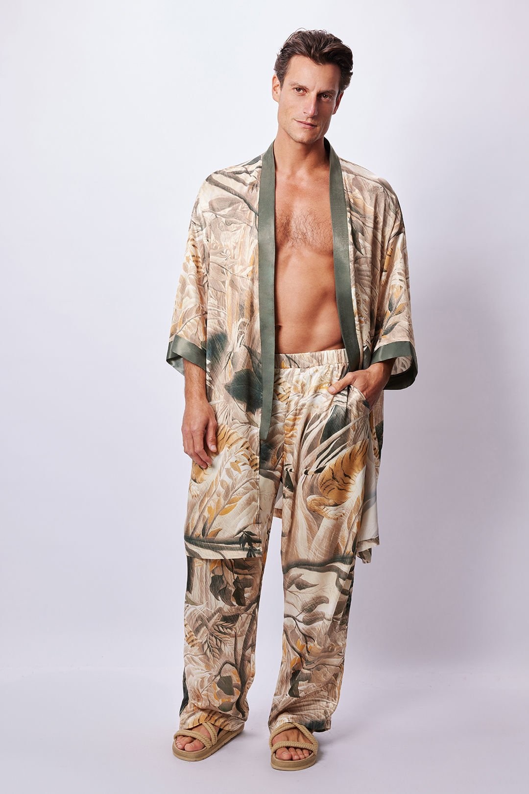 Tropical Kimono & Pantolon Takım