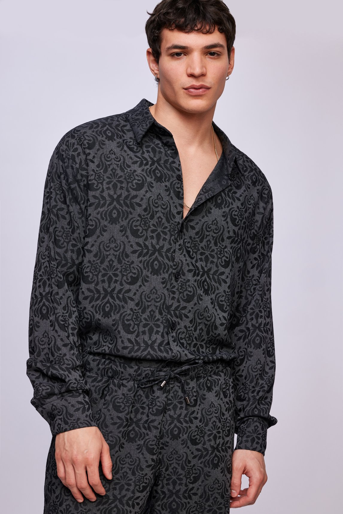 Jacquard Baroque Modal Shirt