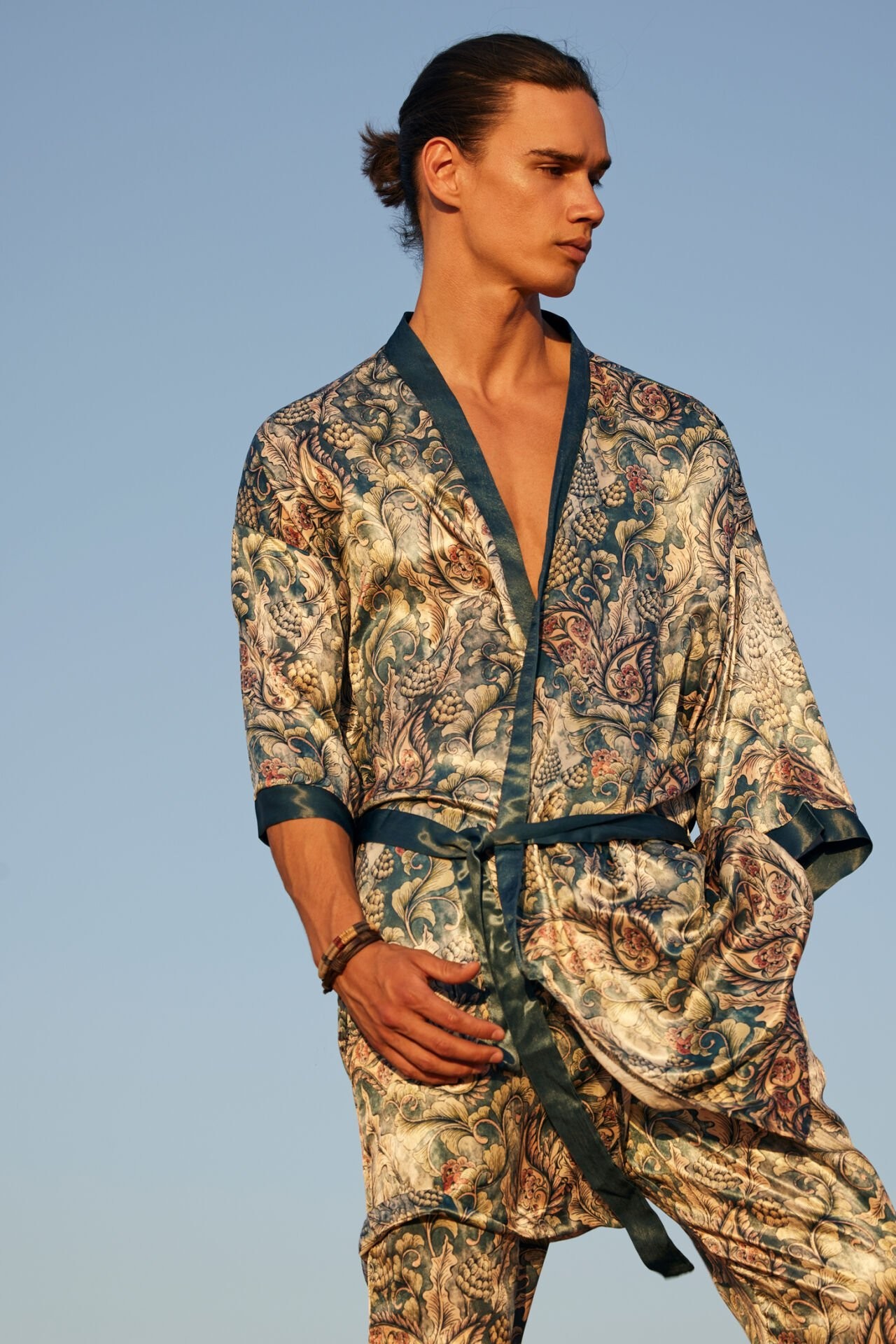 Paisley Kimono & Pantolon Takım