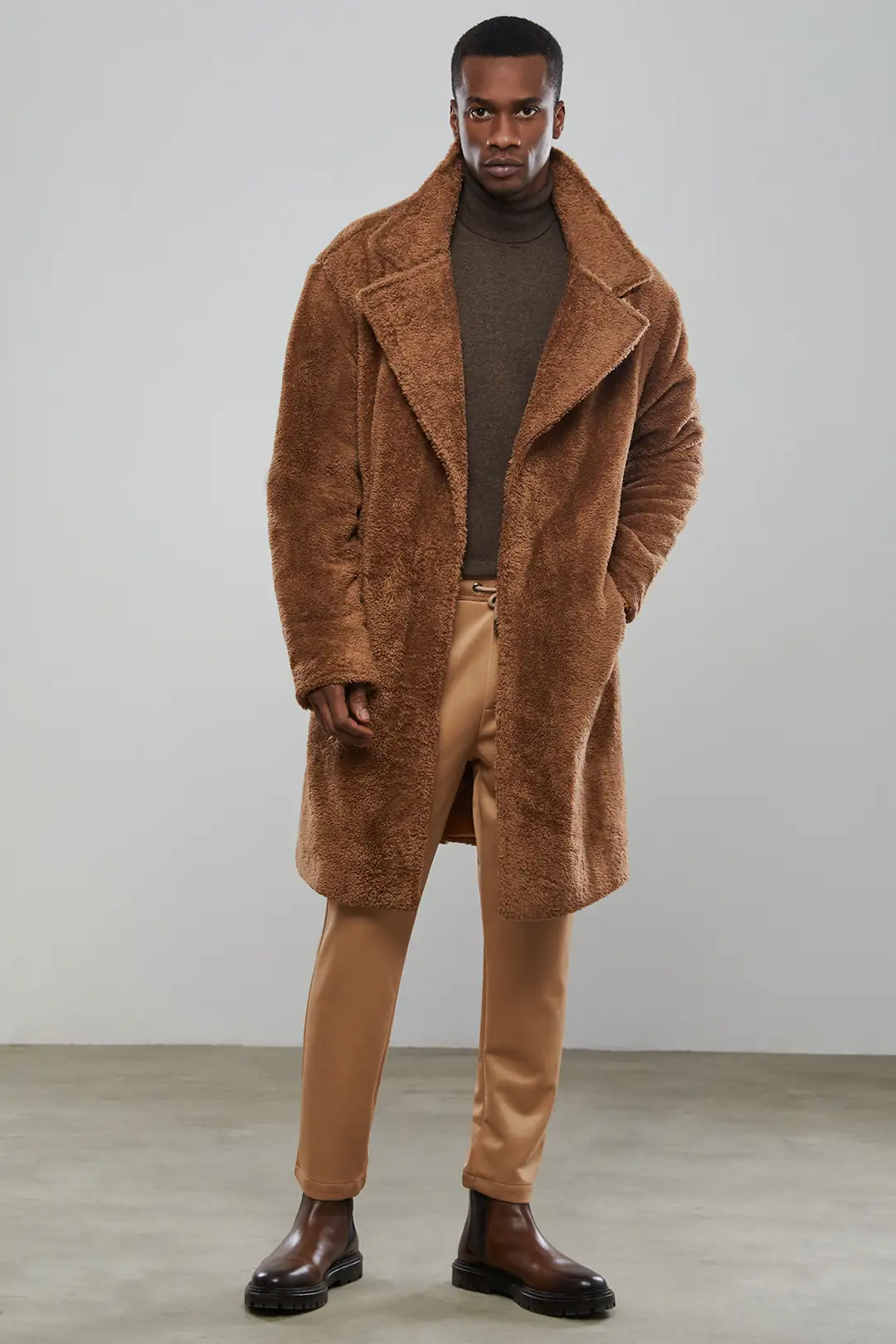 【camel】teddy lambswool coat Camel Men's Teddy Coat | Dear Deer