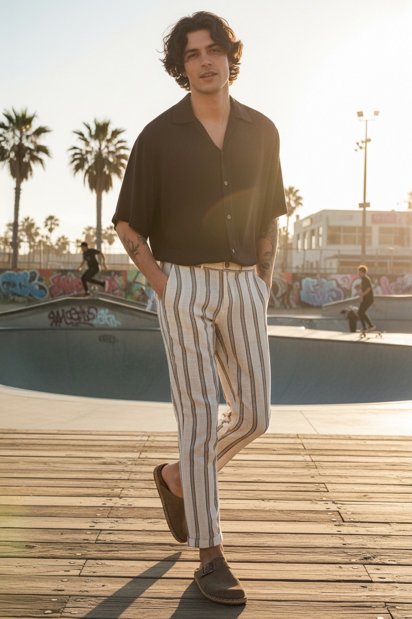 Kaizen Striped Chino Pants