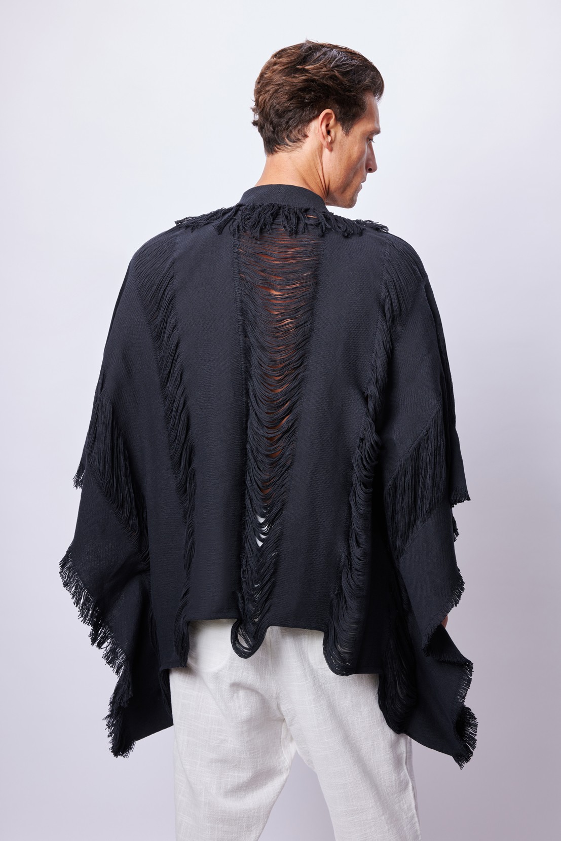 Black Wild Harmony Ponchos