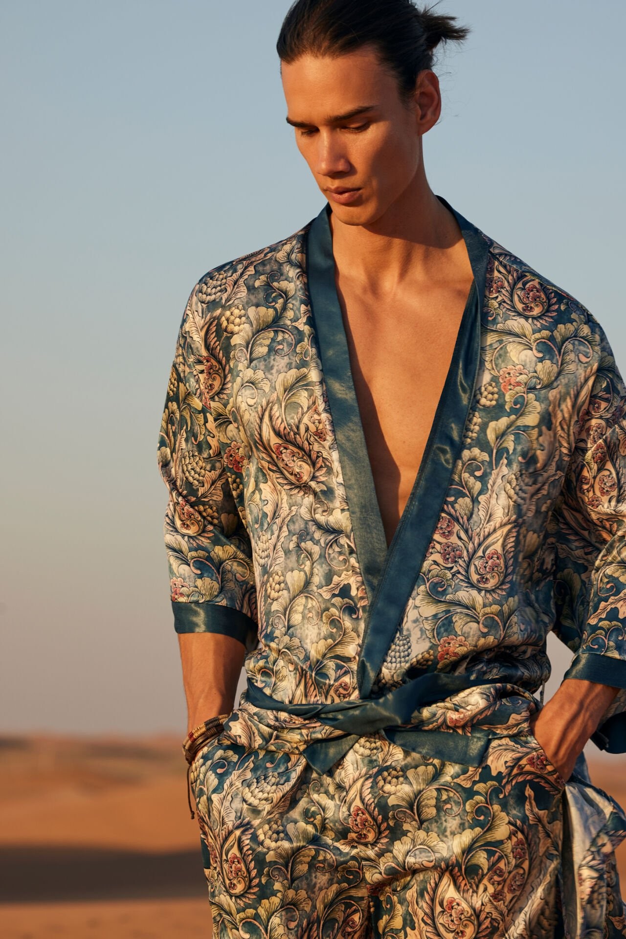 Paisley Kimono & Pantolon Takım