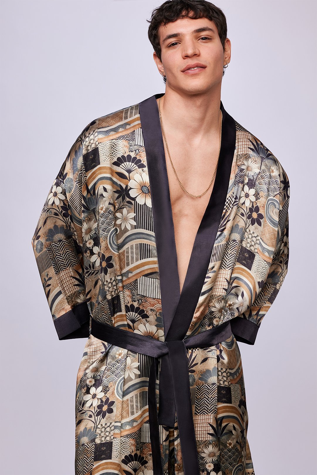 Shogun Bloom Luxury Kimono & Pants Set