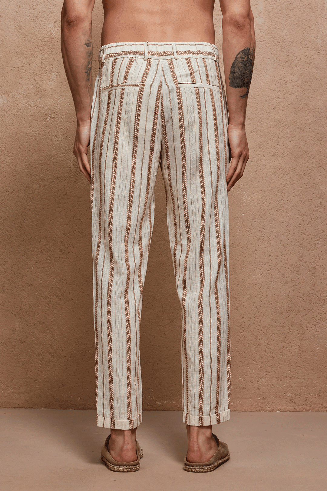 Kage Çizgili Chino Pantolon