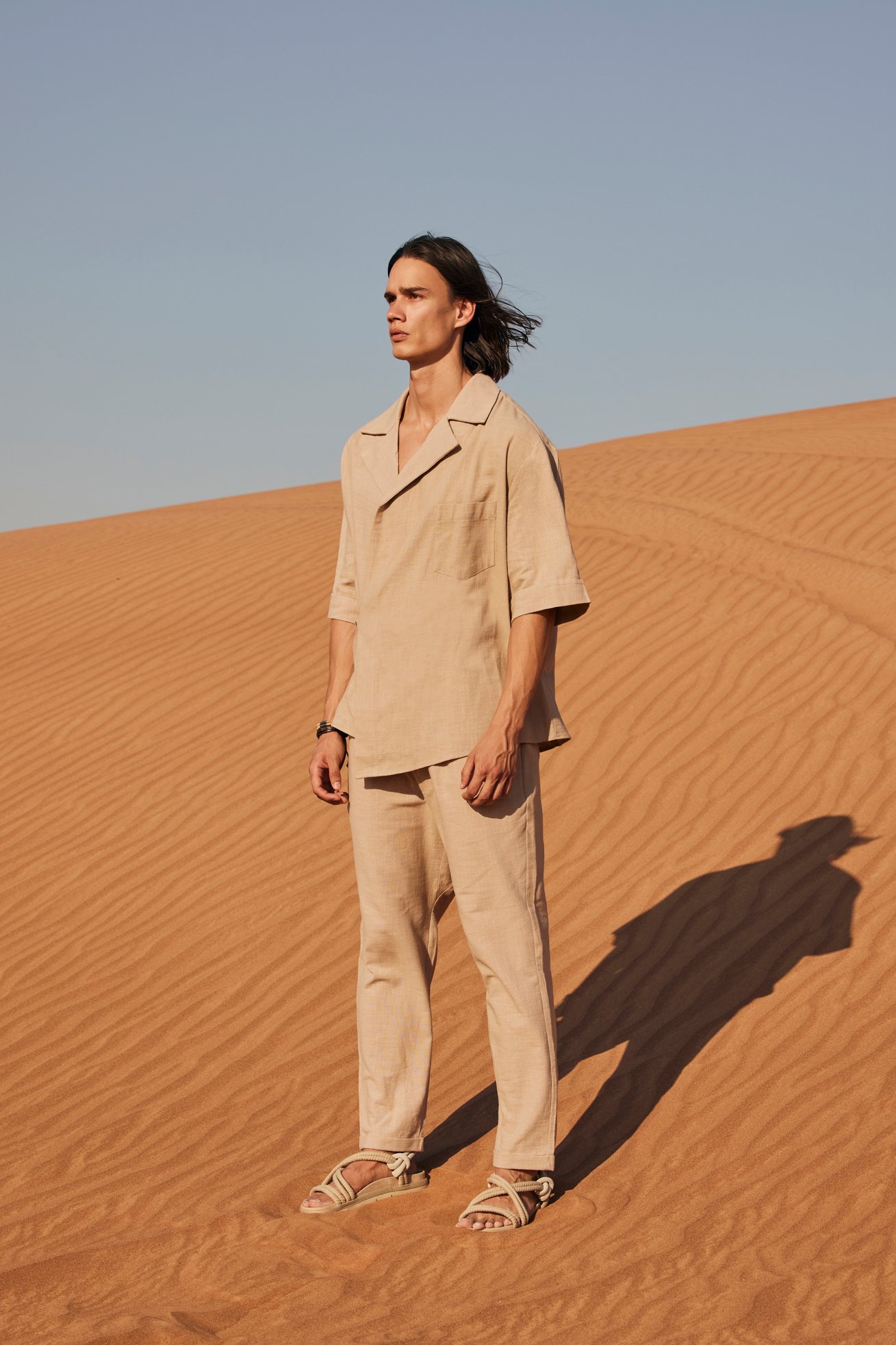 Beige Wrap Kimono