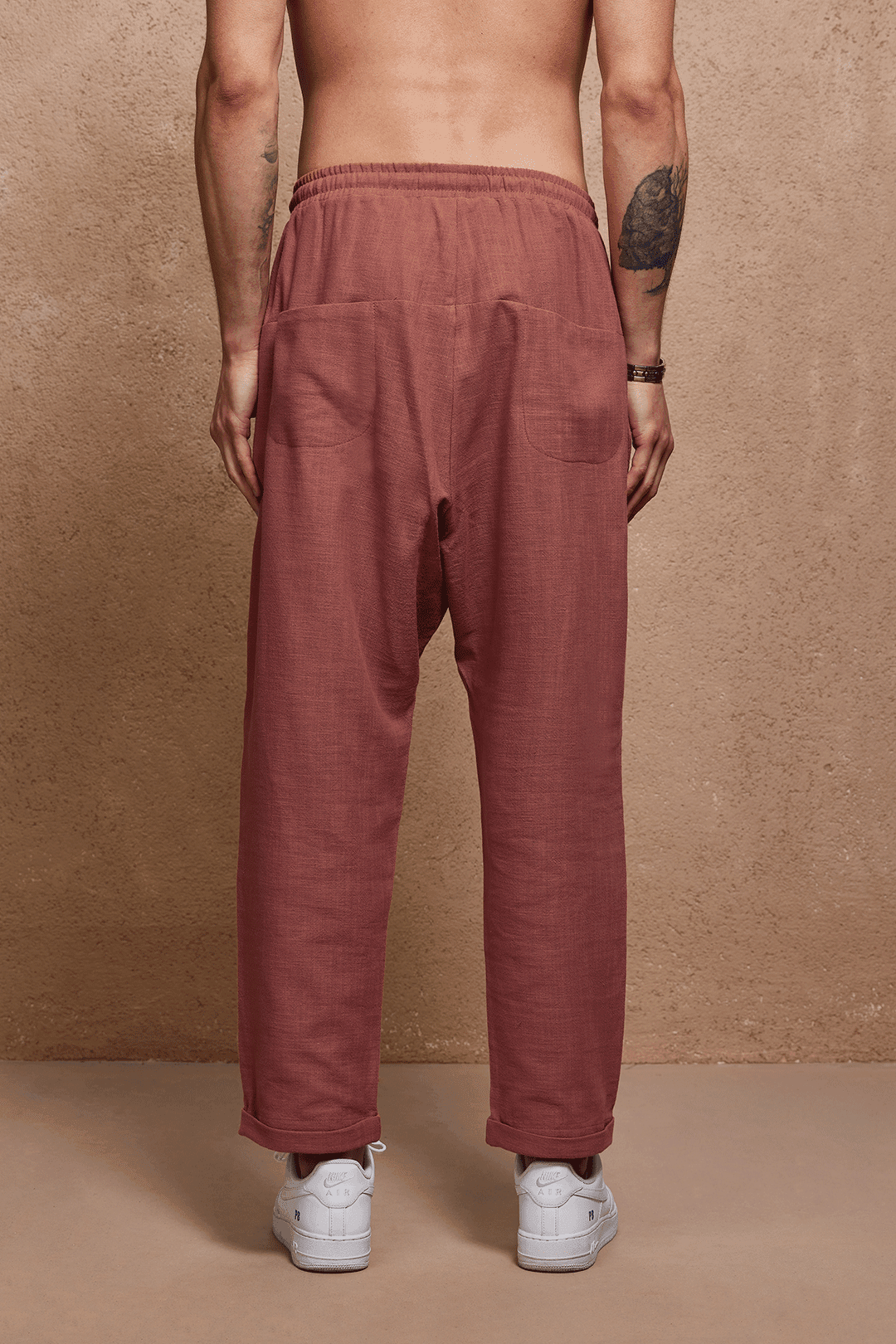 Somon Loose Fit Keten Pantolon