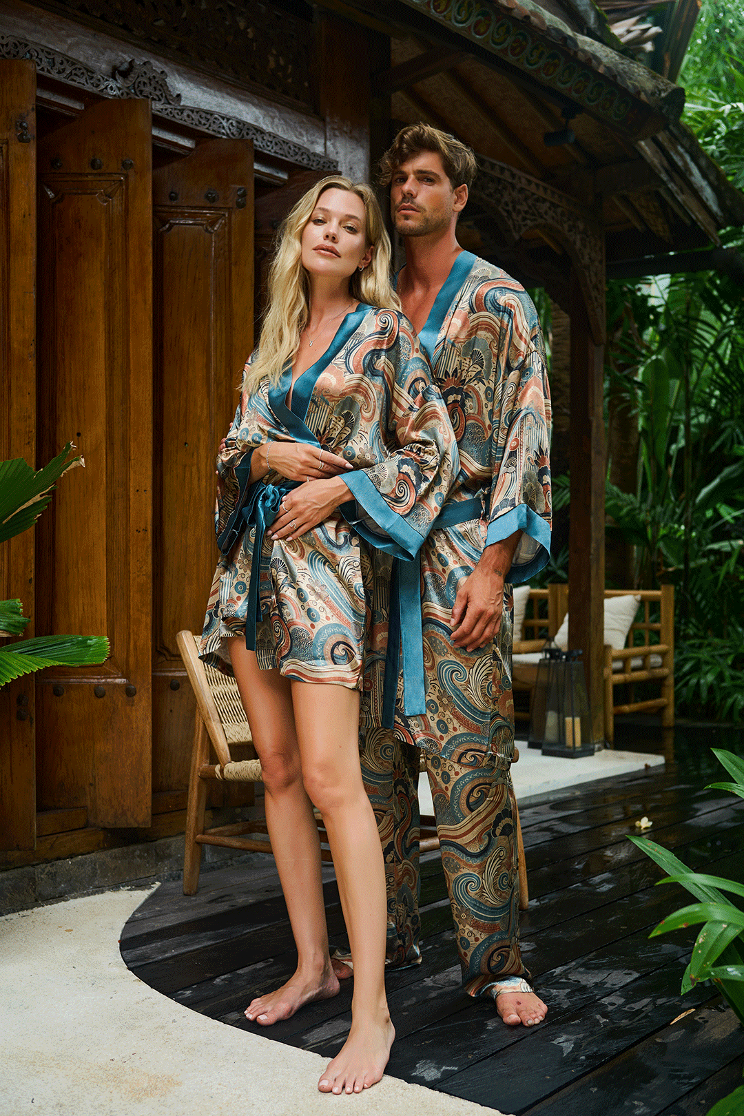 Blue Mirage Women Kimono
