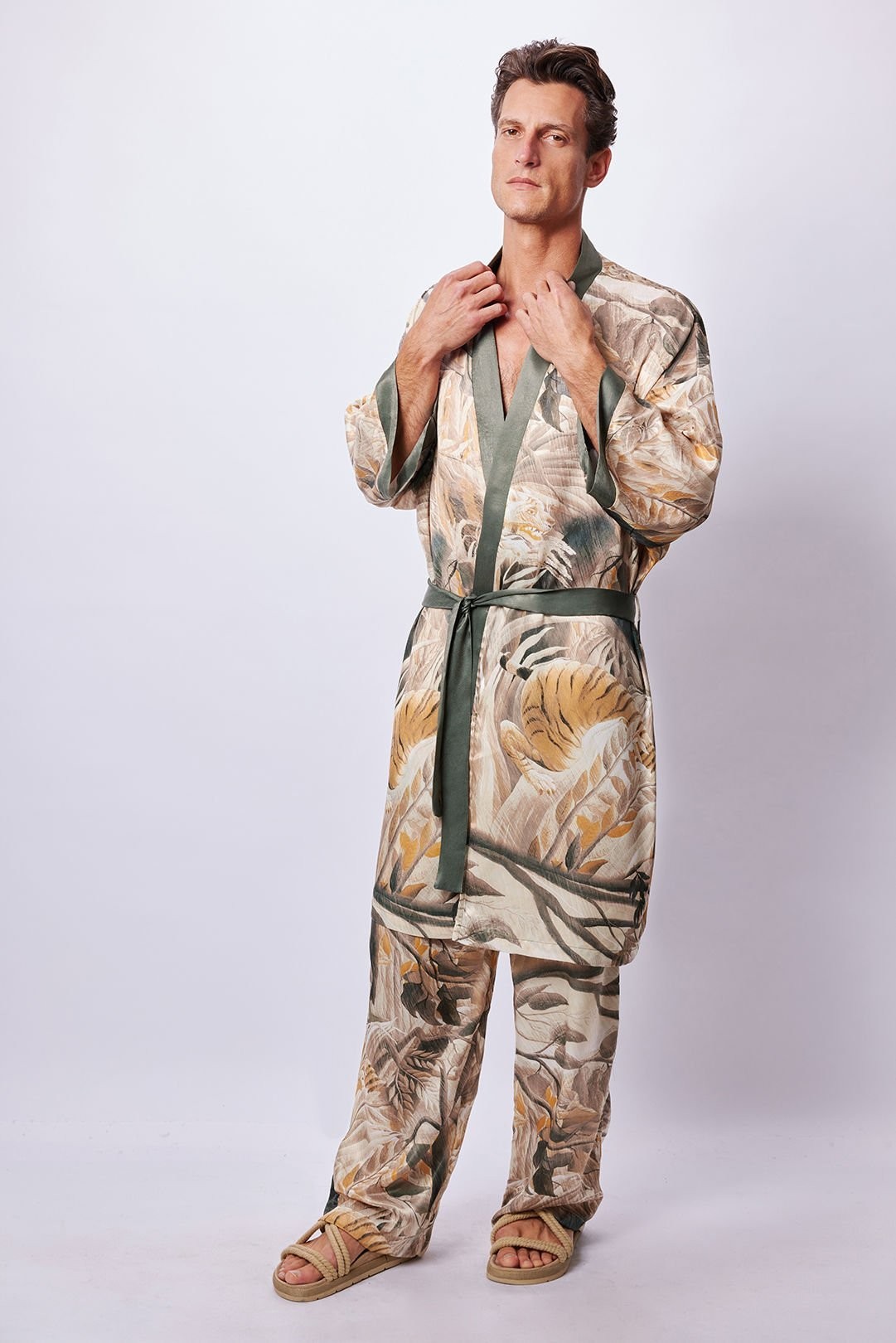 Tropical Kimono & Pantolon Takım