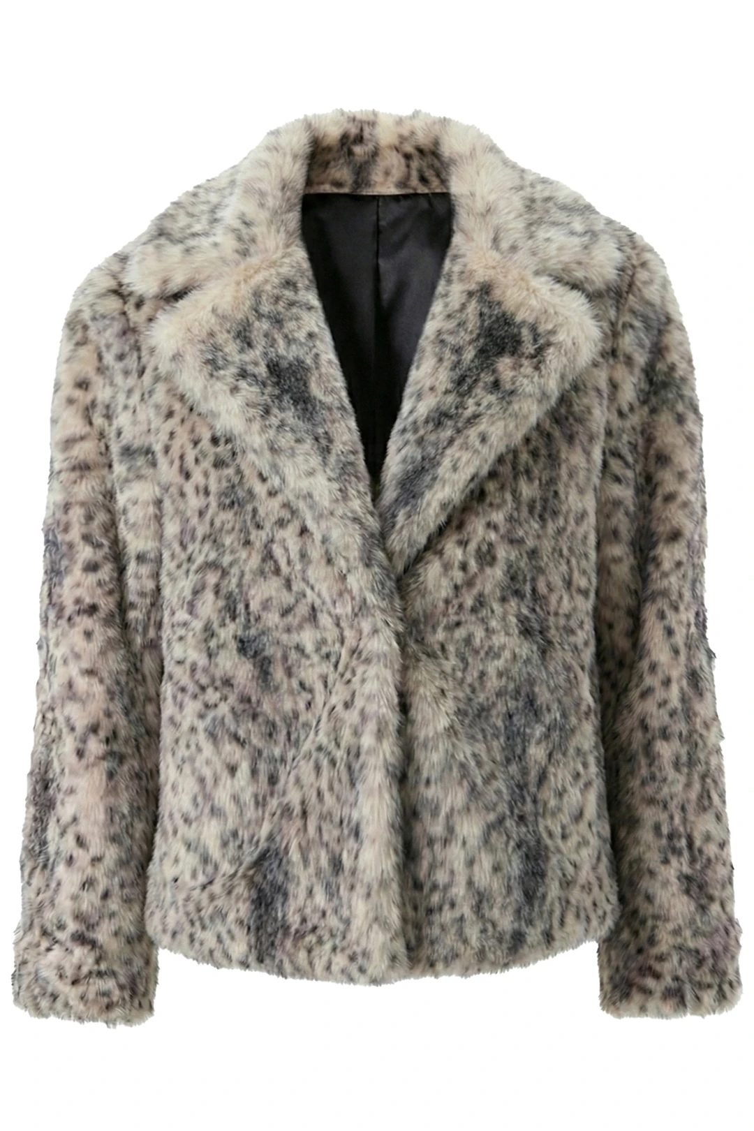 Leopar Faux Fur Ceket