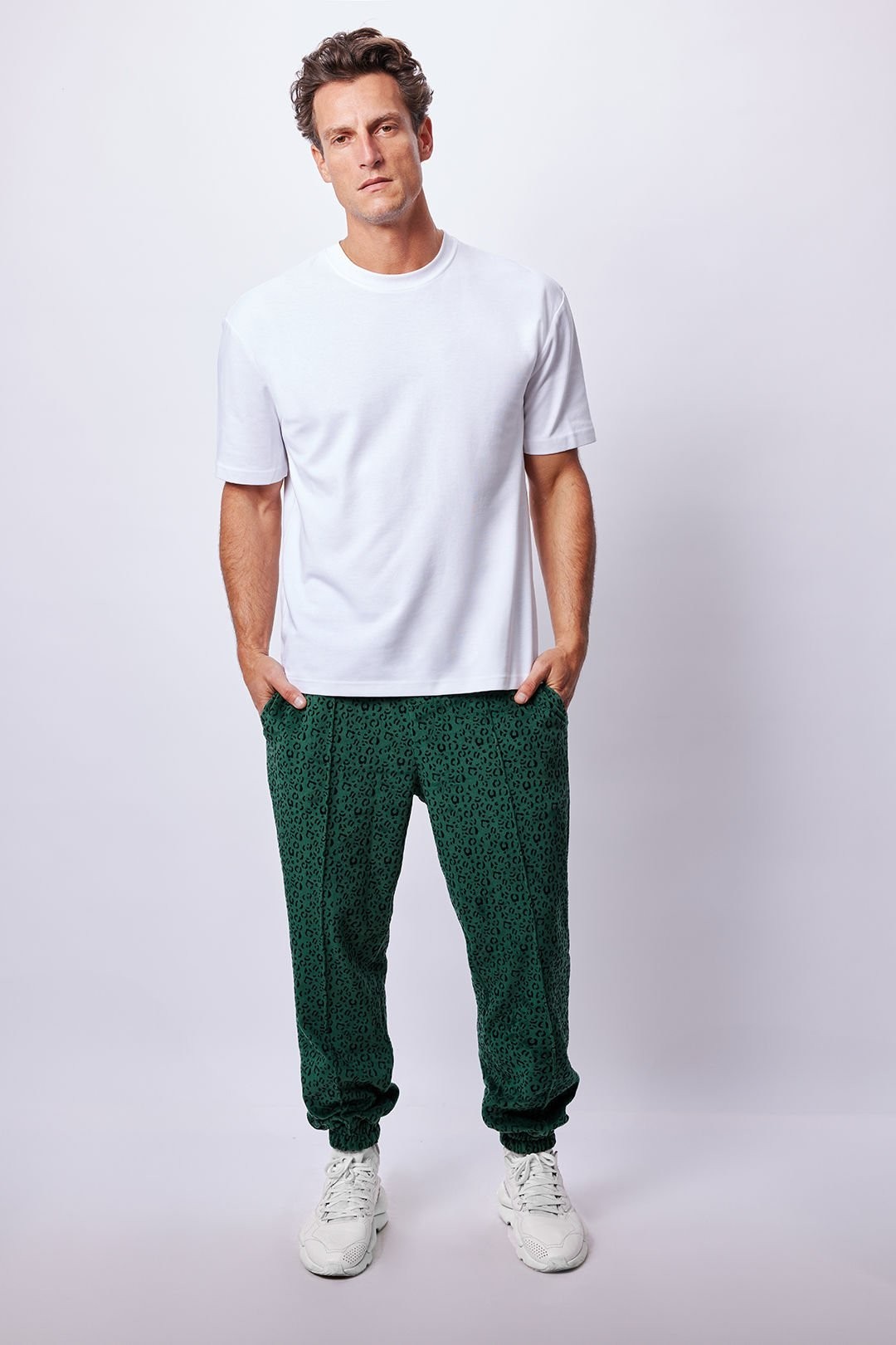 Green Leo Soft Velvet Pantolon