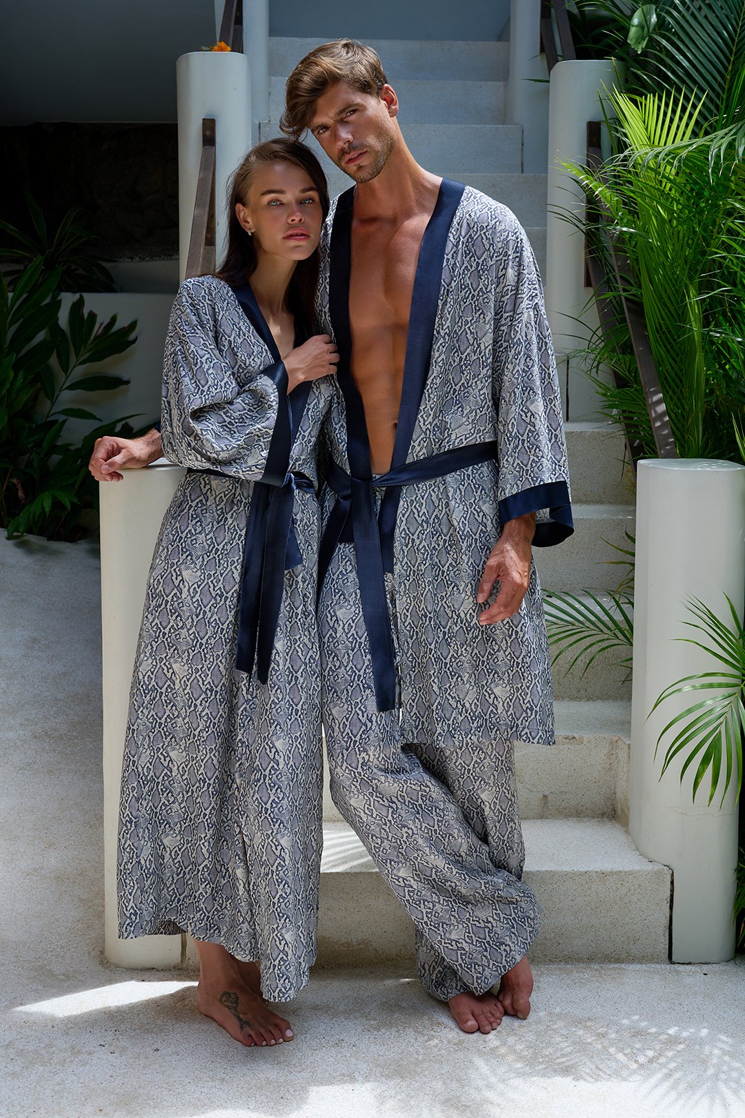 Lian Luxury Kimono & Pants Set