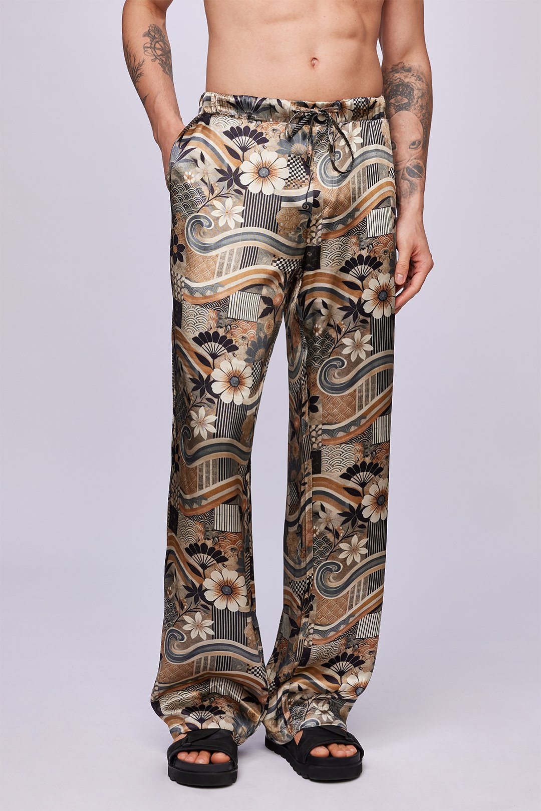 Shogun Bloom Luxury Kimono & Pants Set
