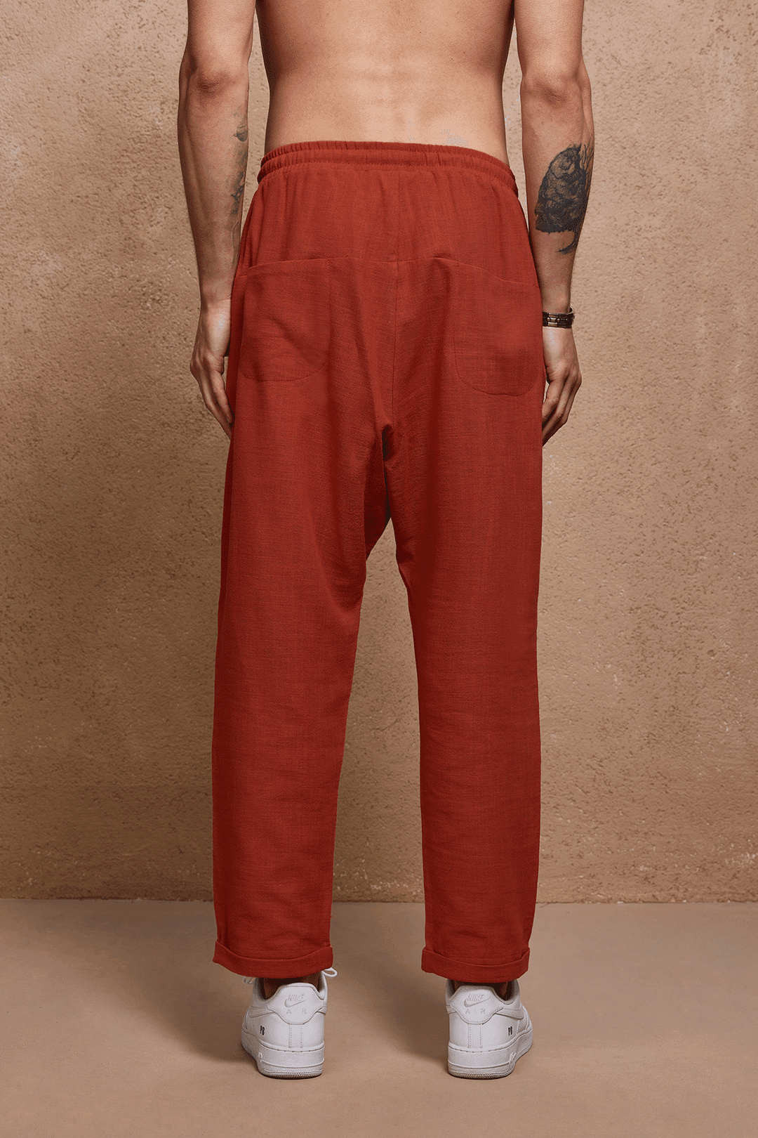 Kapya Loose Fit Keten Pantolon