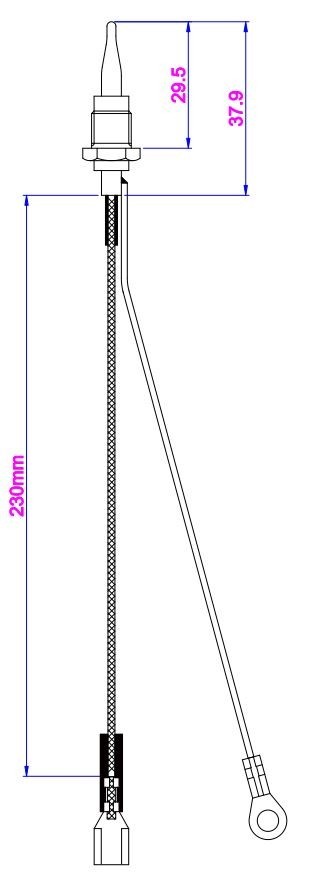 Termikel Ankastre Ocak Termokupl, 230mm Soketli (41011)