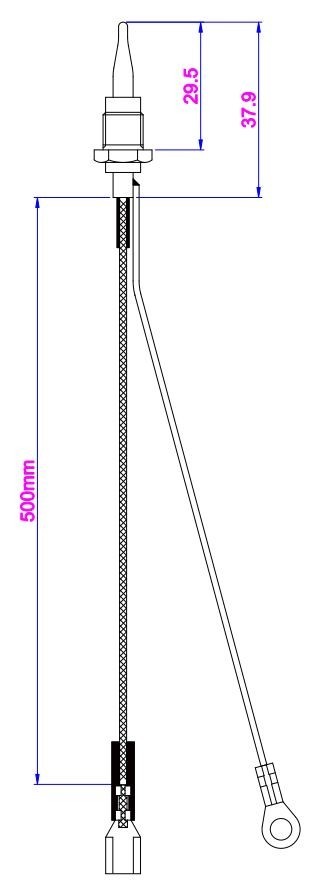 Termikel Ankastre Ocak Termokupl, 500mm Soketli (41010)