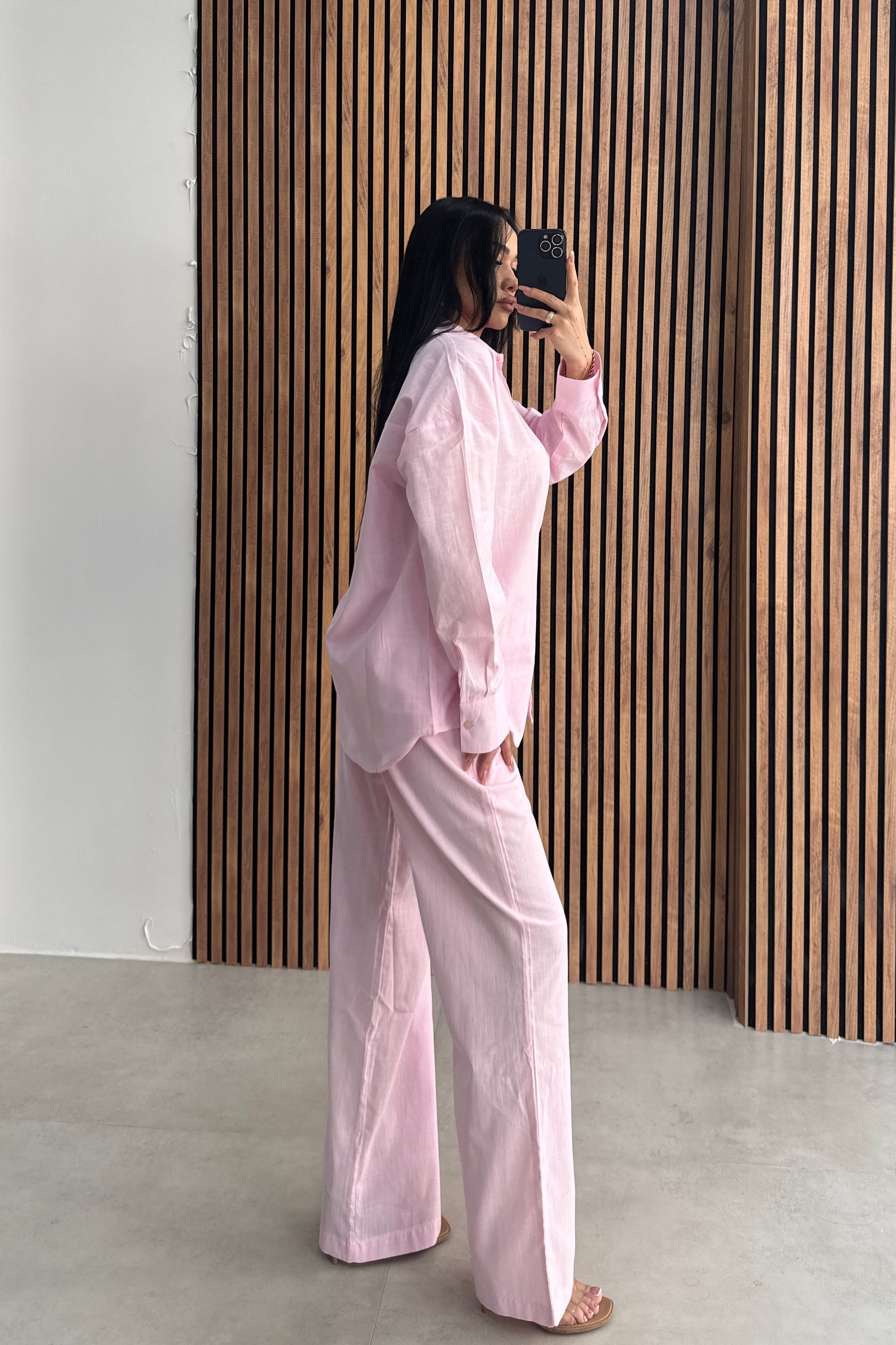 Oversize Gömlek Pantolon Takım