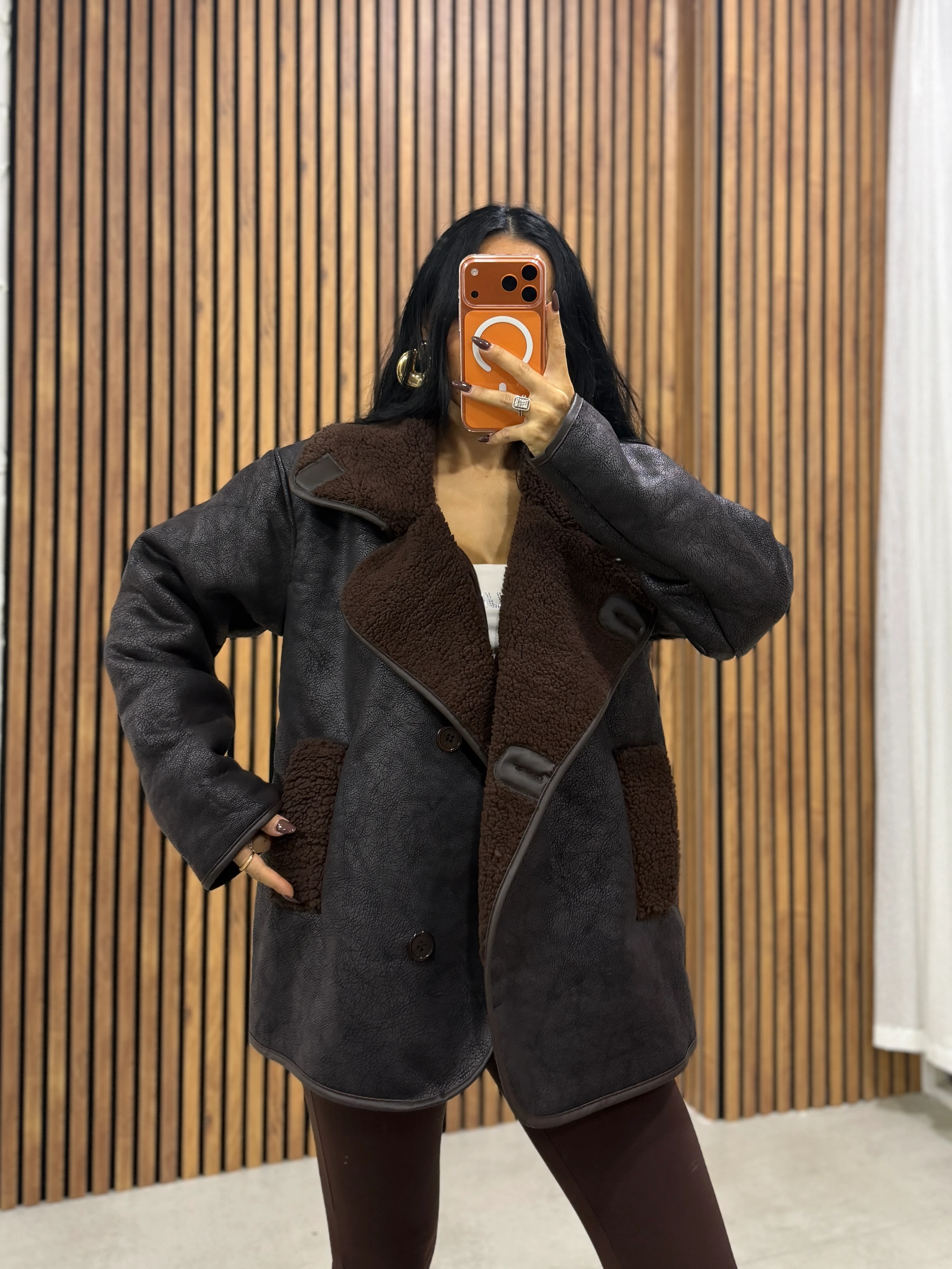 Deri Görünümlü Teddy Kaban