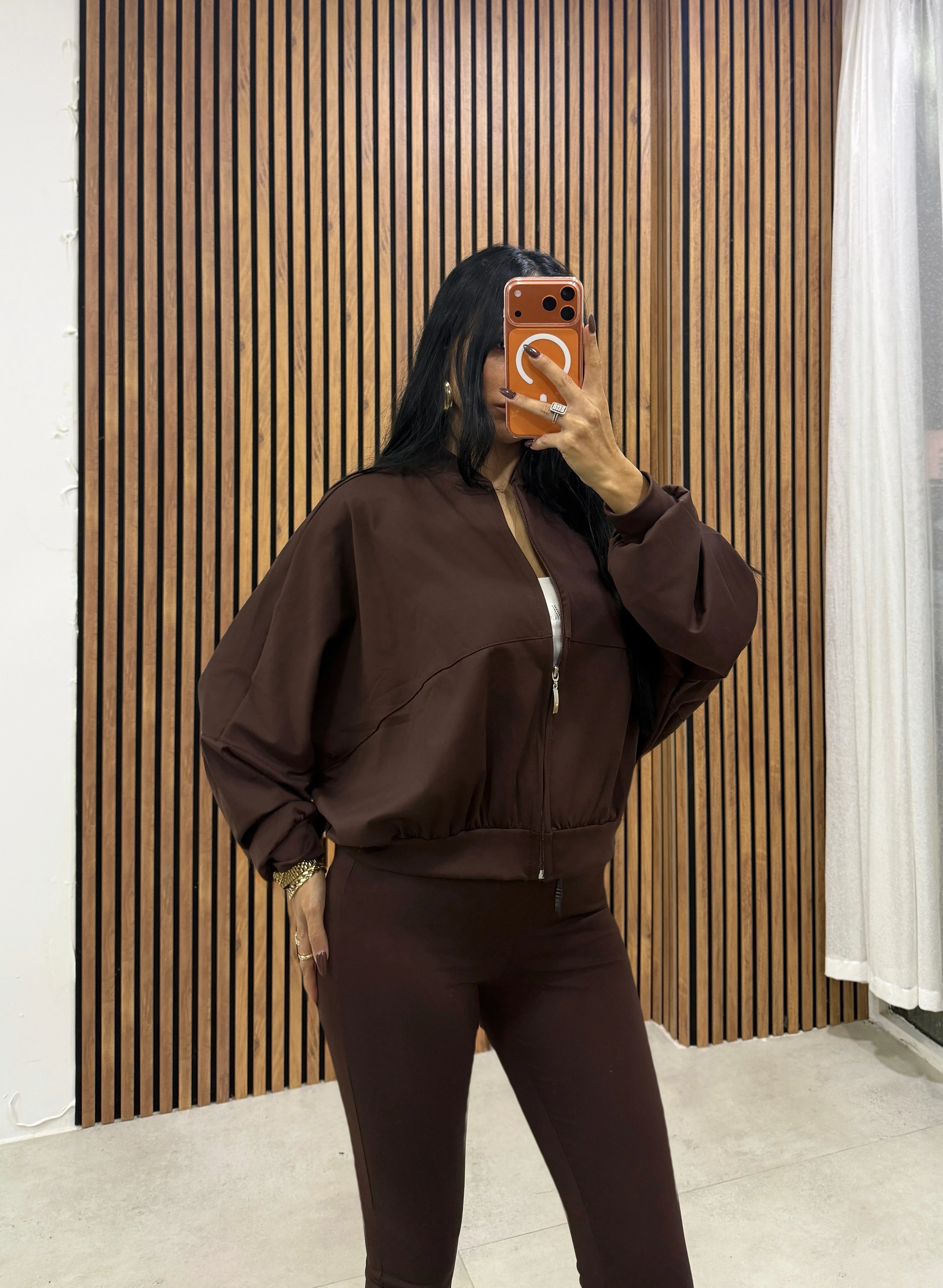 Flex Bomber Ceket ve İspanyol Paça Spor Takım