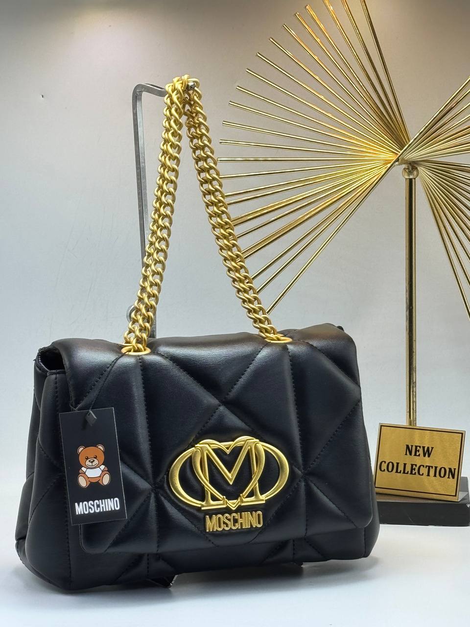 MOSCHINO KAPİTONELİ - Siyah gold