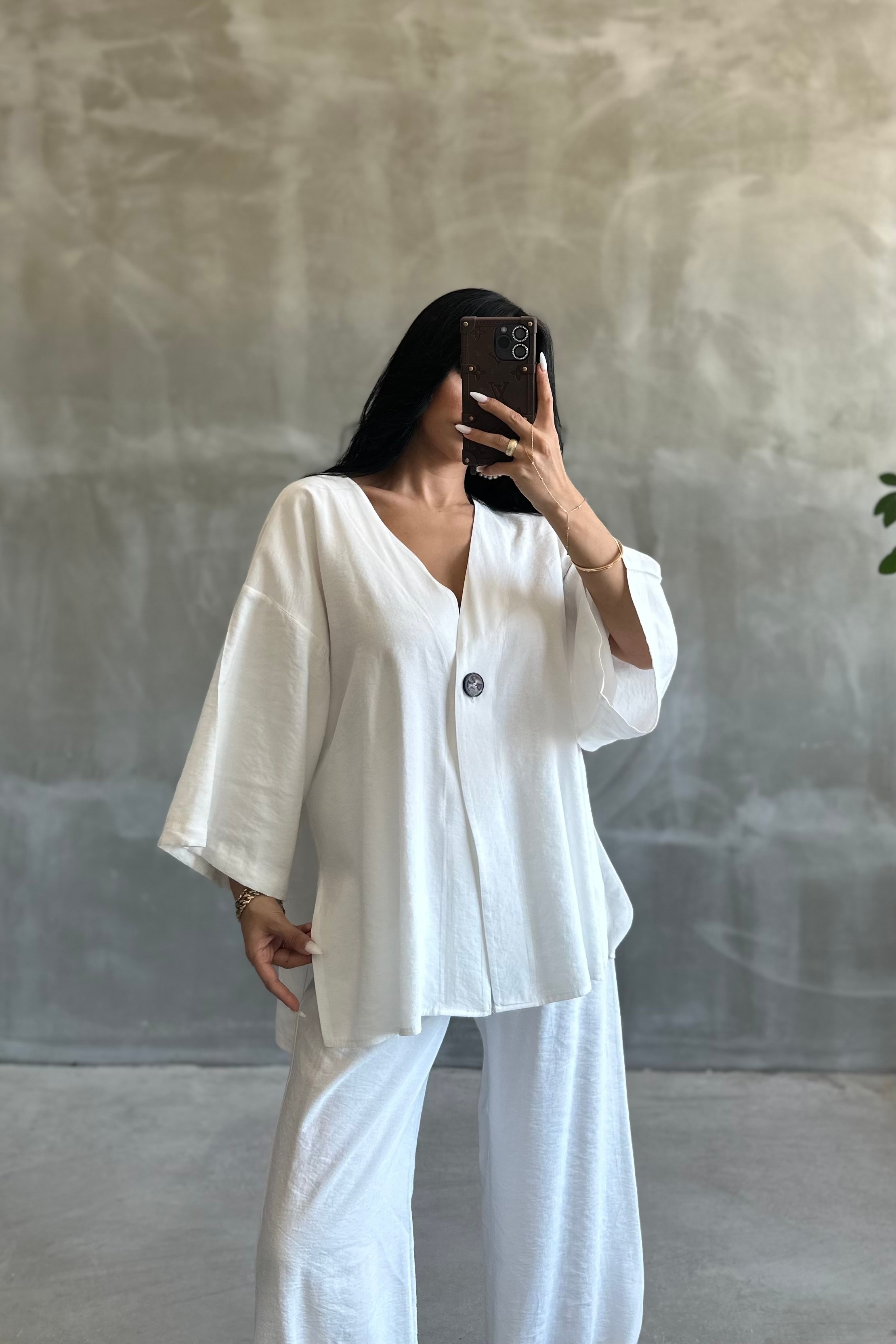Premium Tensel Kumaş Oversize Takım