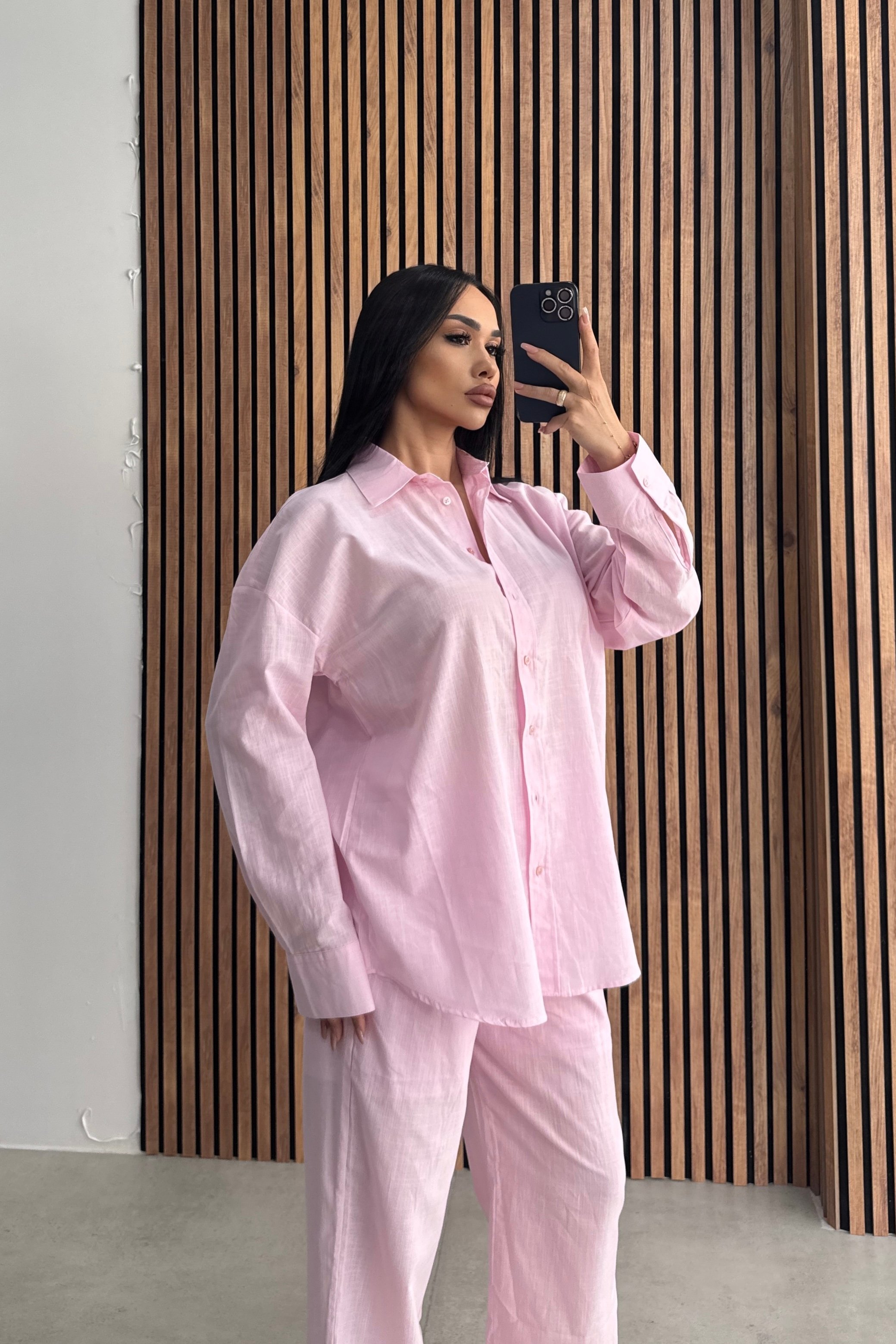 Oversize Gömlek Pantolon Takım