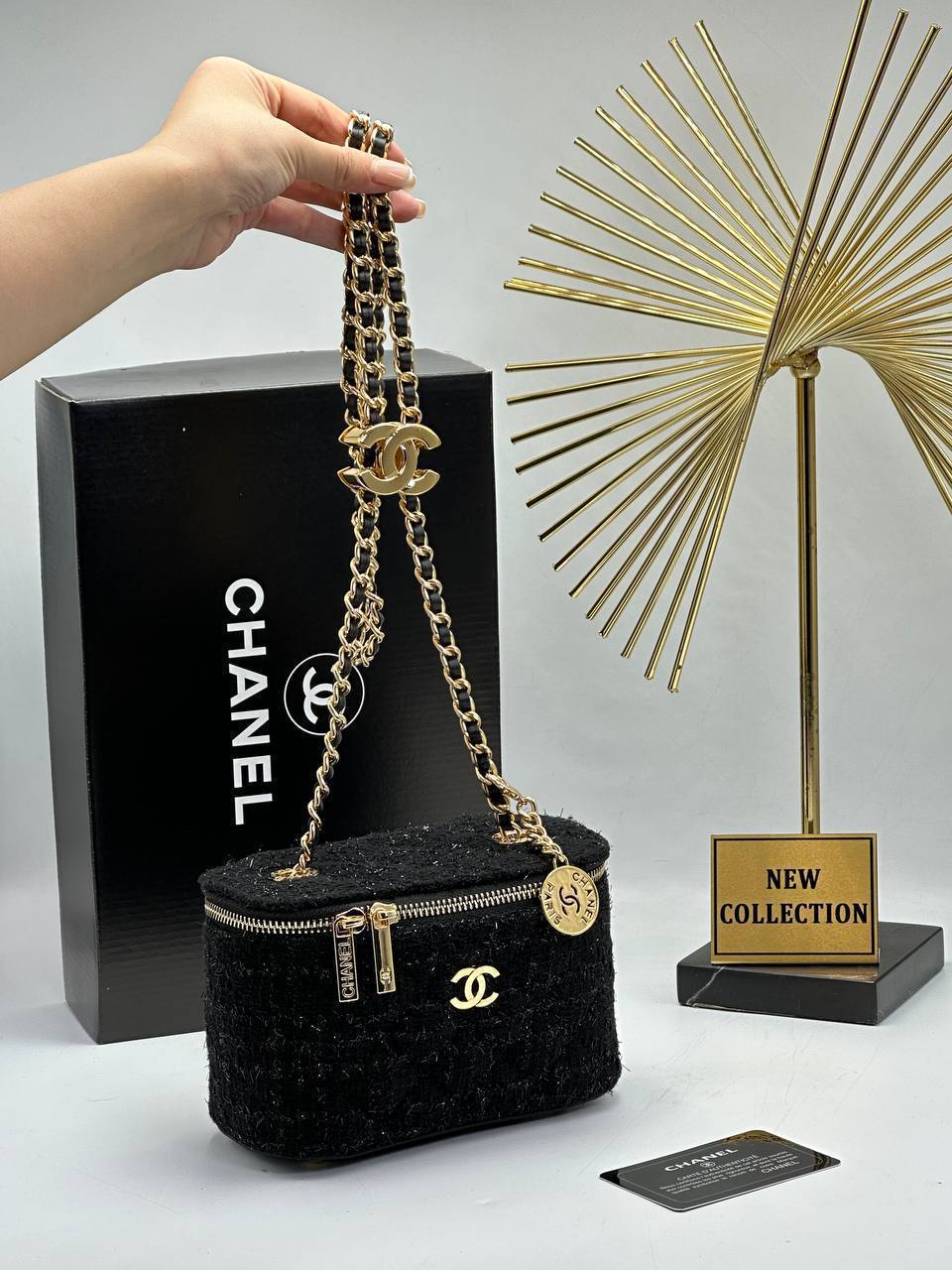 CHANEL ÇANTA  - Siyah İp detay