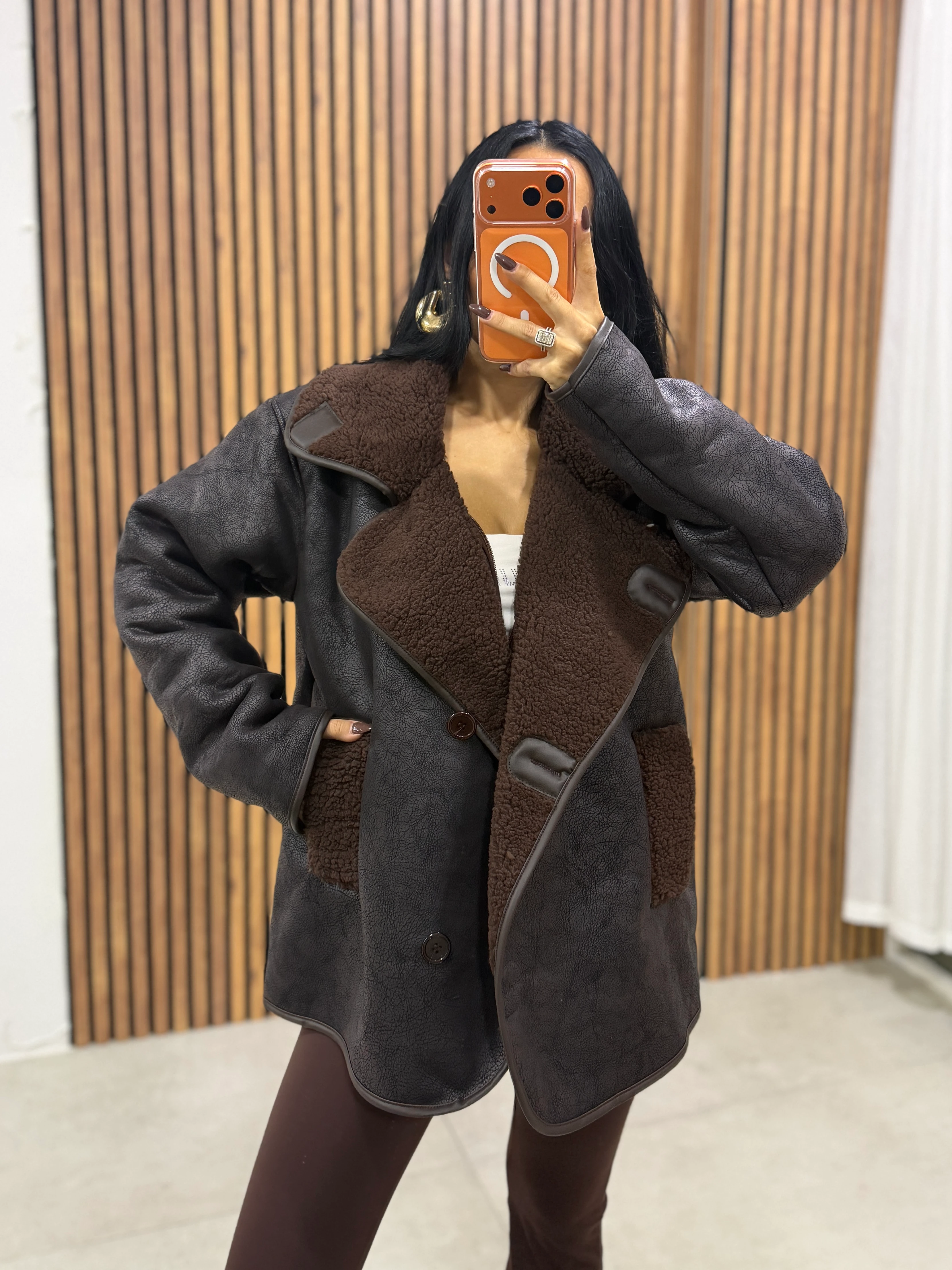 Deri Görünümlü Teddy Kaban