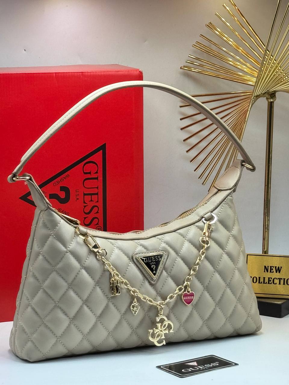 GUESS EVER FLAP ÇANTA - Bej