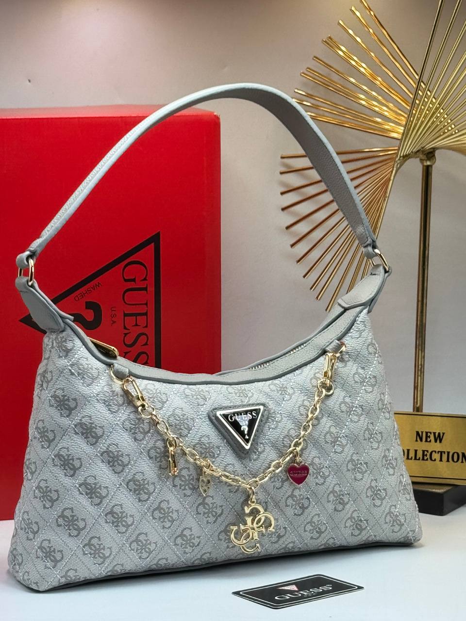 GUESS EVER FLAP ÇANTA - Gri