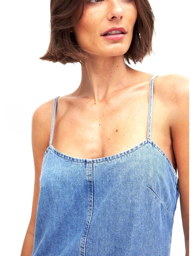 İthal Marka Denim Elbise
