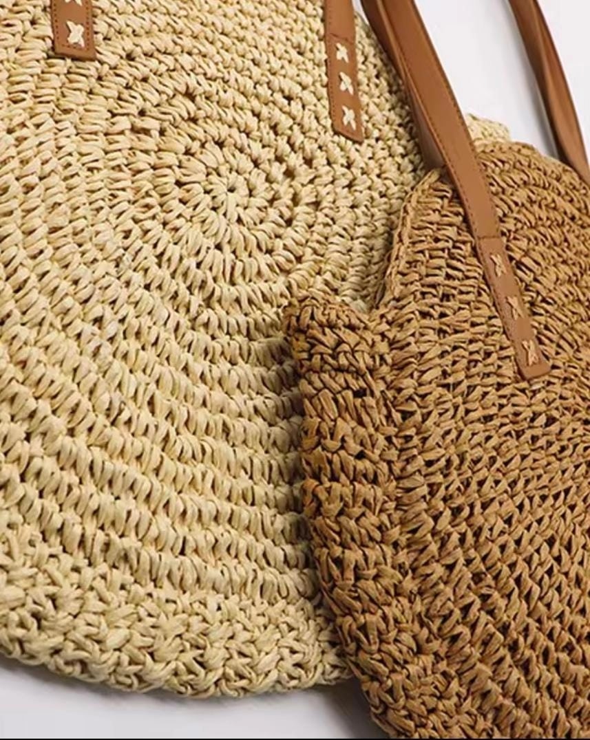 Camel Hasir Omuz Çantasi